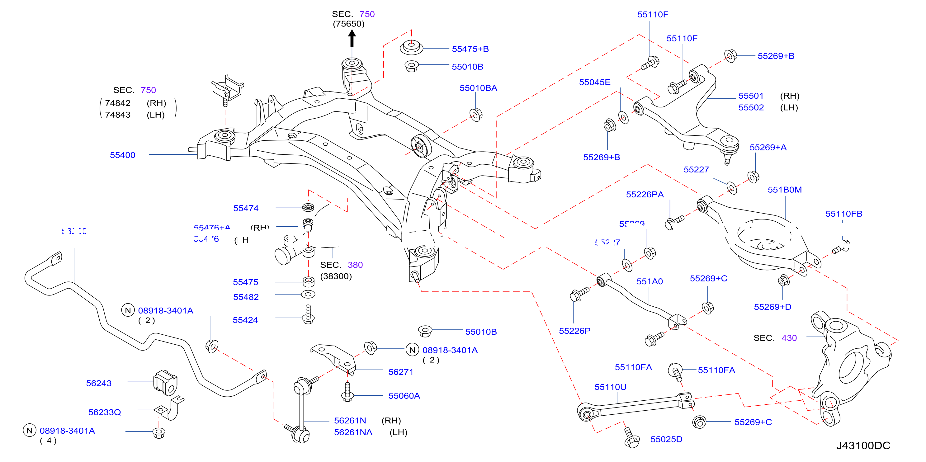 Rear Suspension Member Link