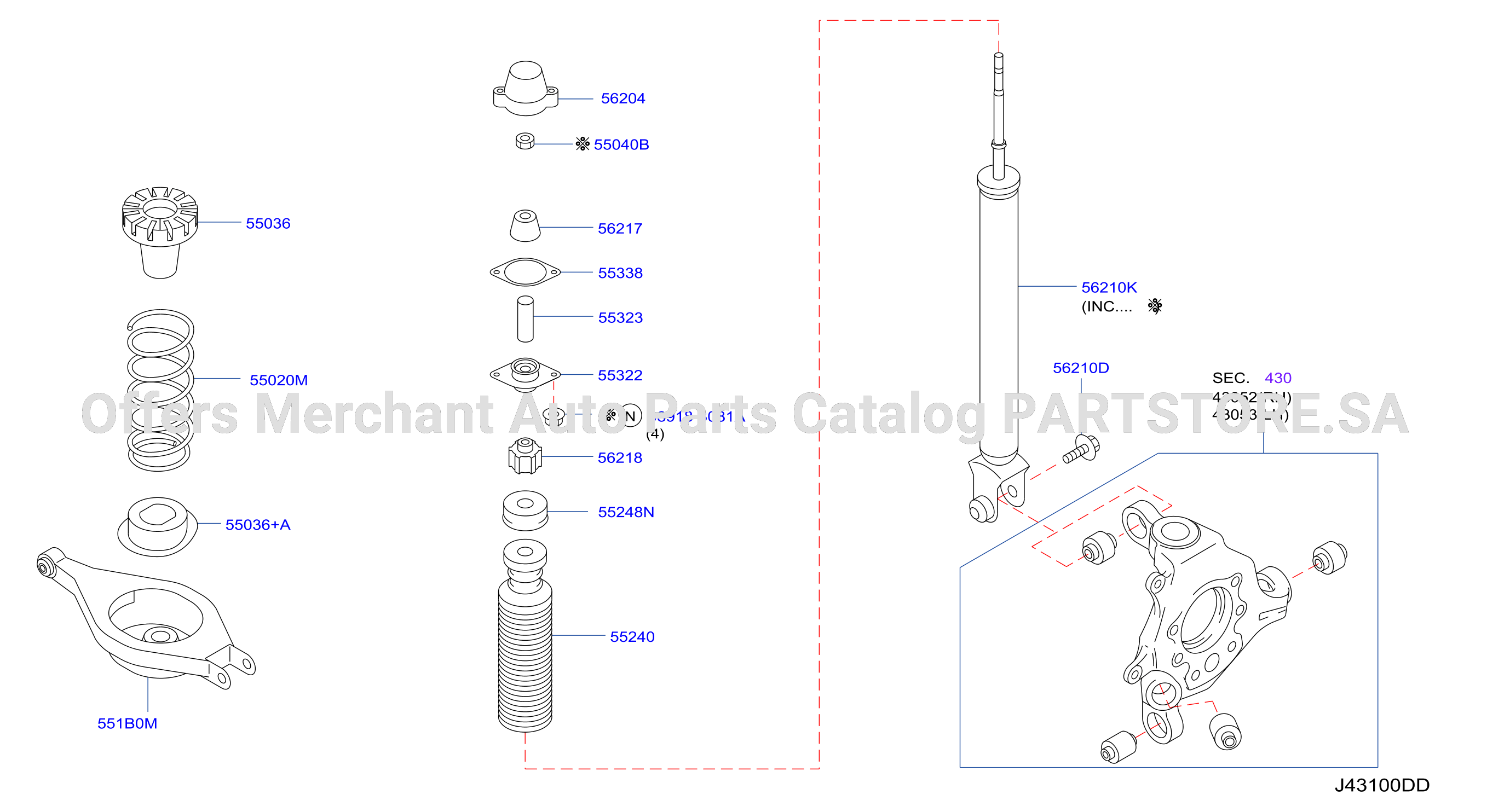 Rear Suspension Shock Absorber