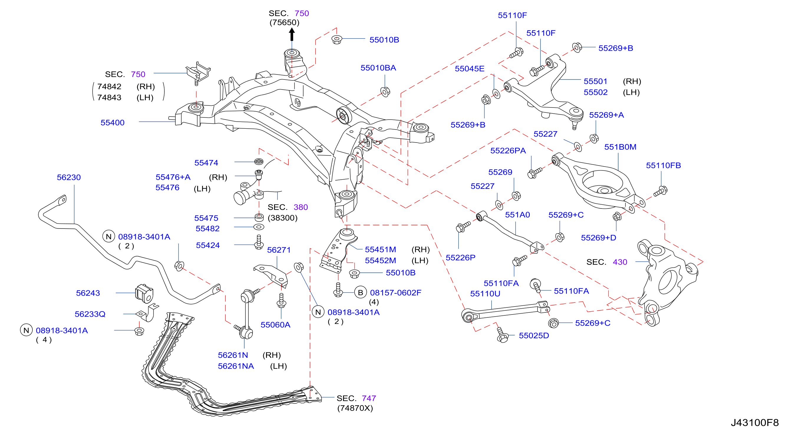 Rear Suspension Member Link