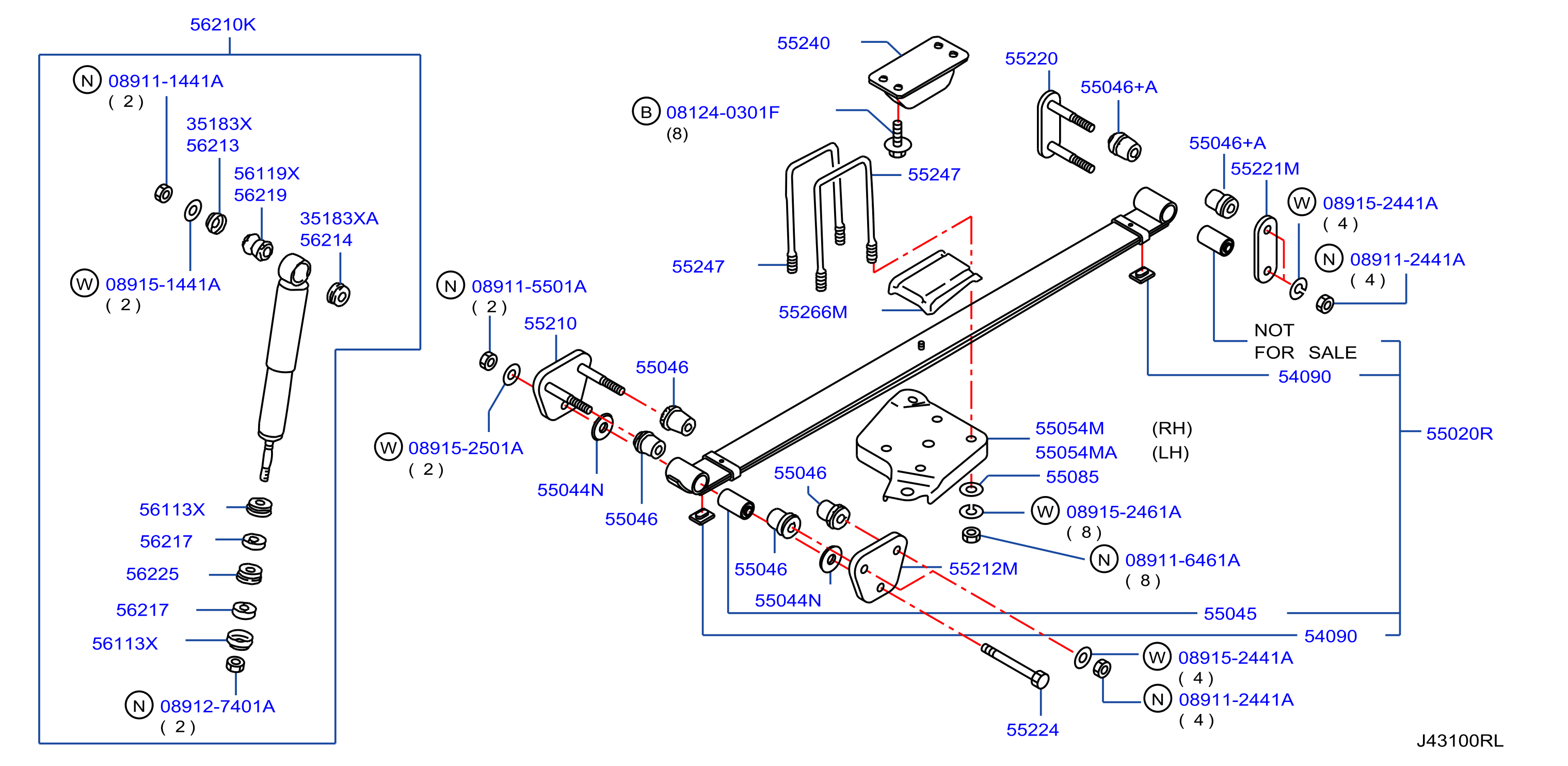 Rear Suspension Spring Shock Absober