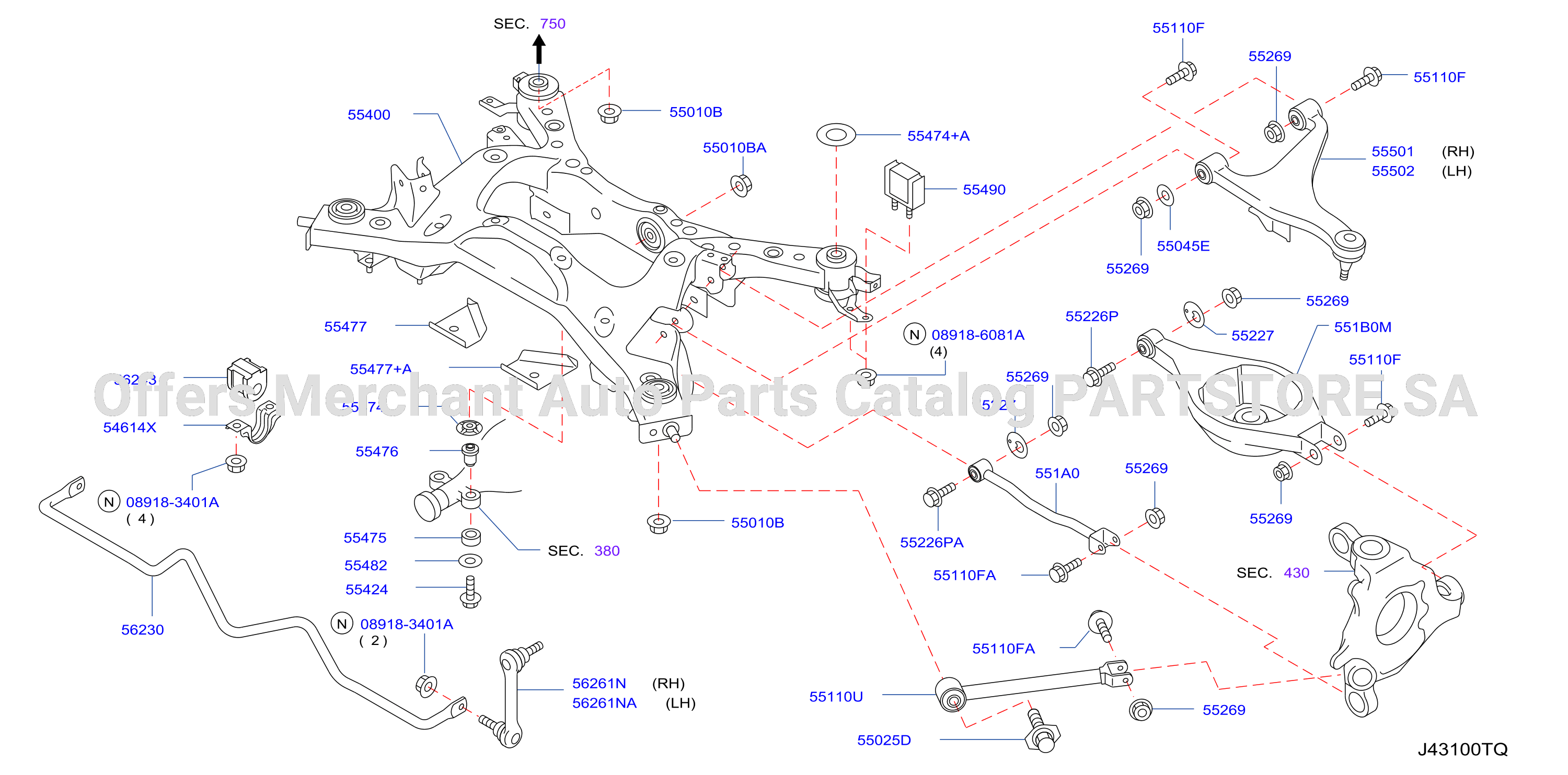 Rear Suspension Member Link