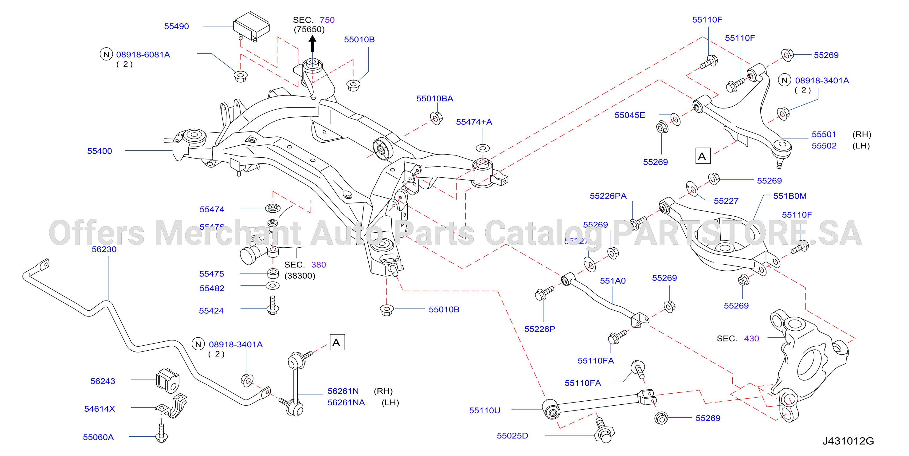Rear Suspension Member Link