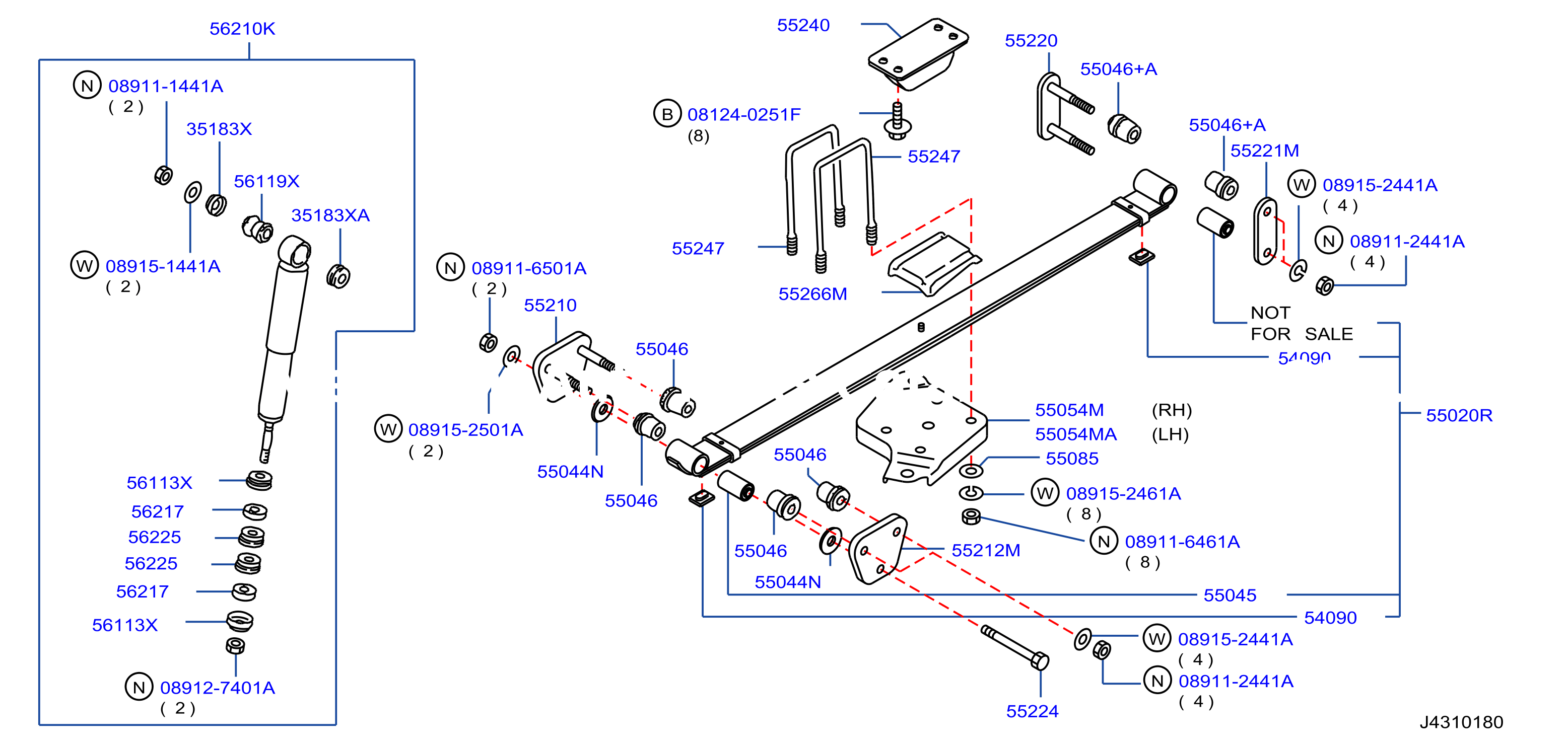 Rear Suspension Spring Shock Absober