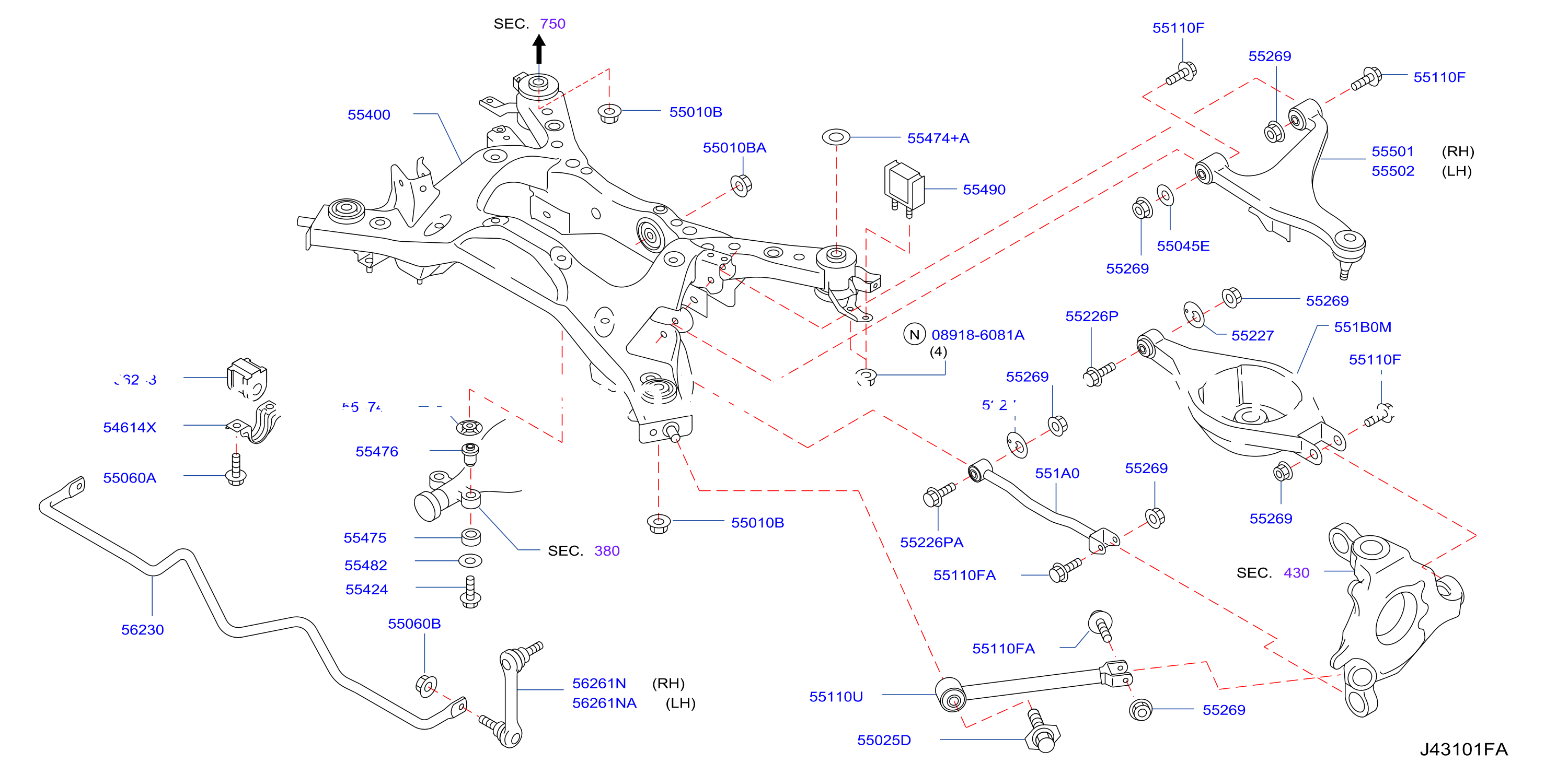 Rear Suspension Member Link