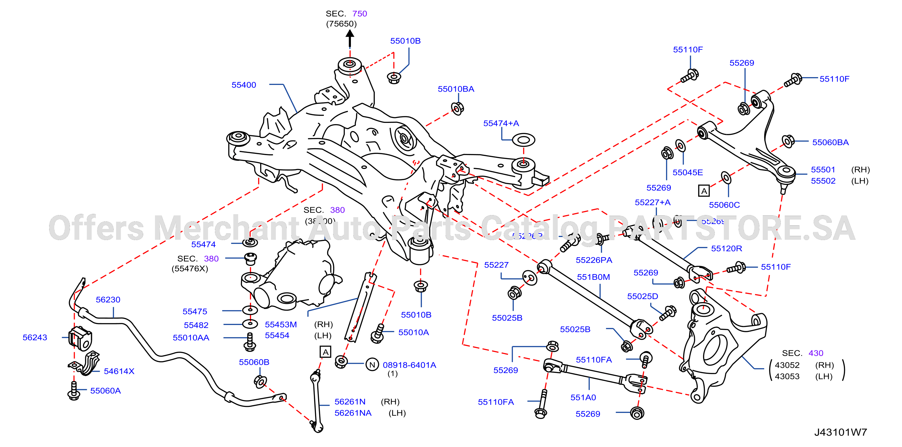 Rear Suspension Member V9X