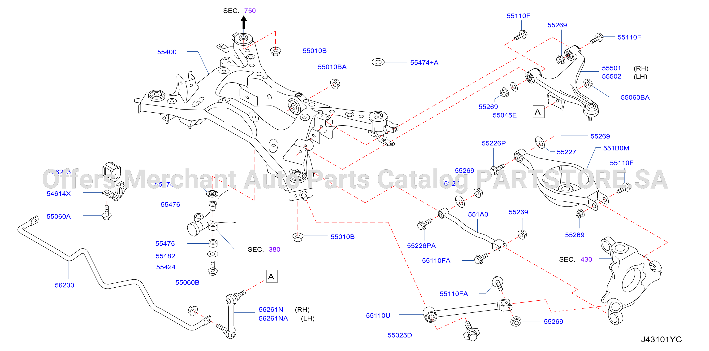 Rear Suspension Member Link
