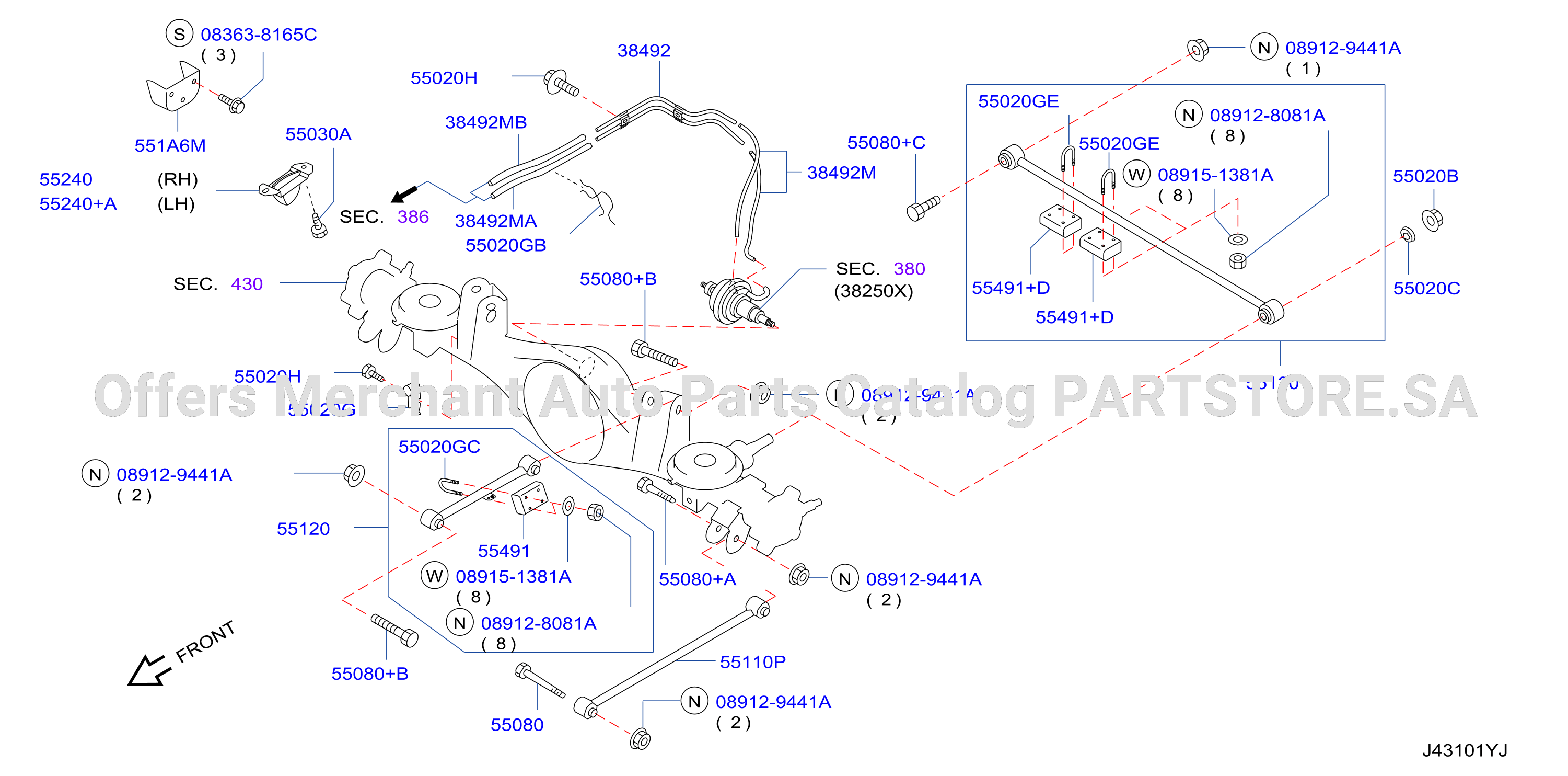 Rear Suspension Link Diff Lock Control