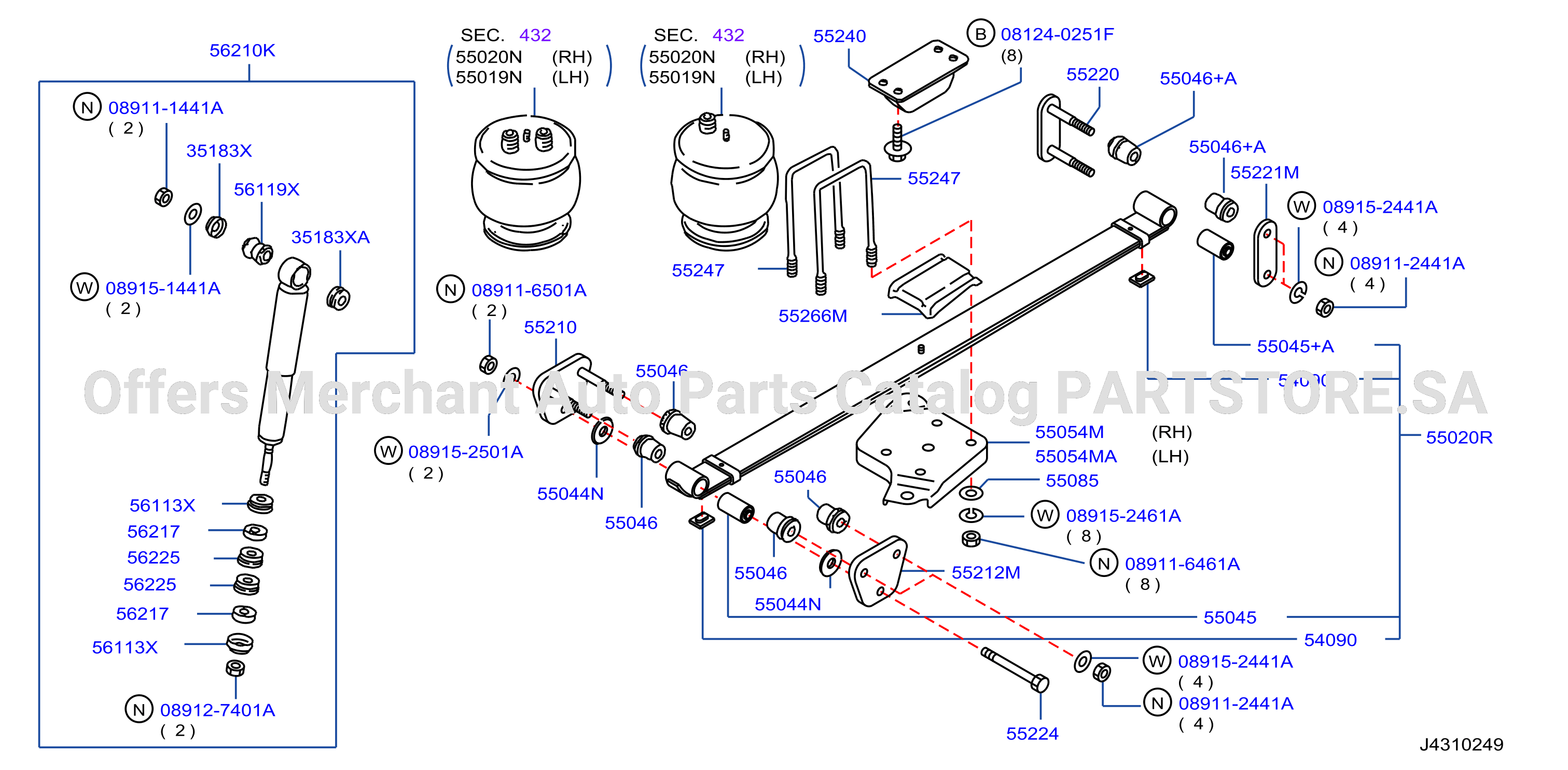 Rear Suspension Spring Shock Absober