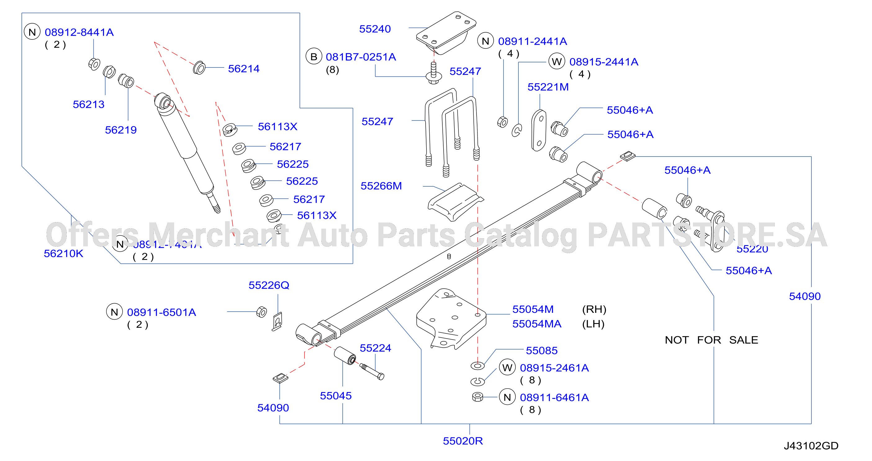 Rear Suspension Spring Shock Absober