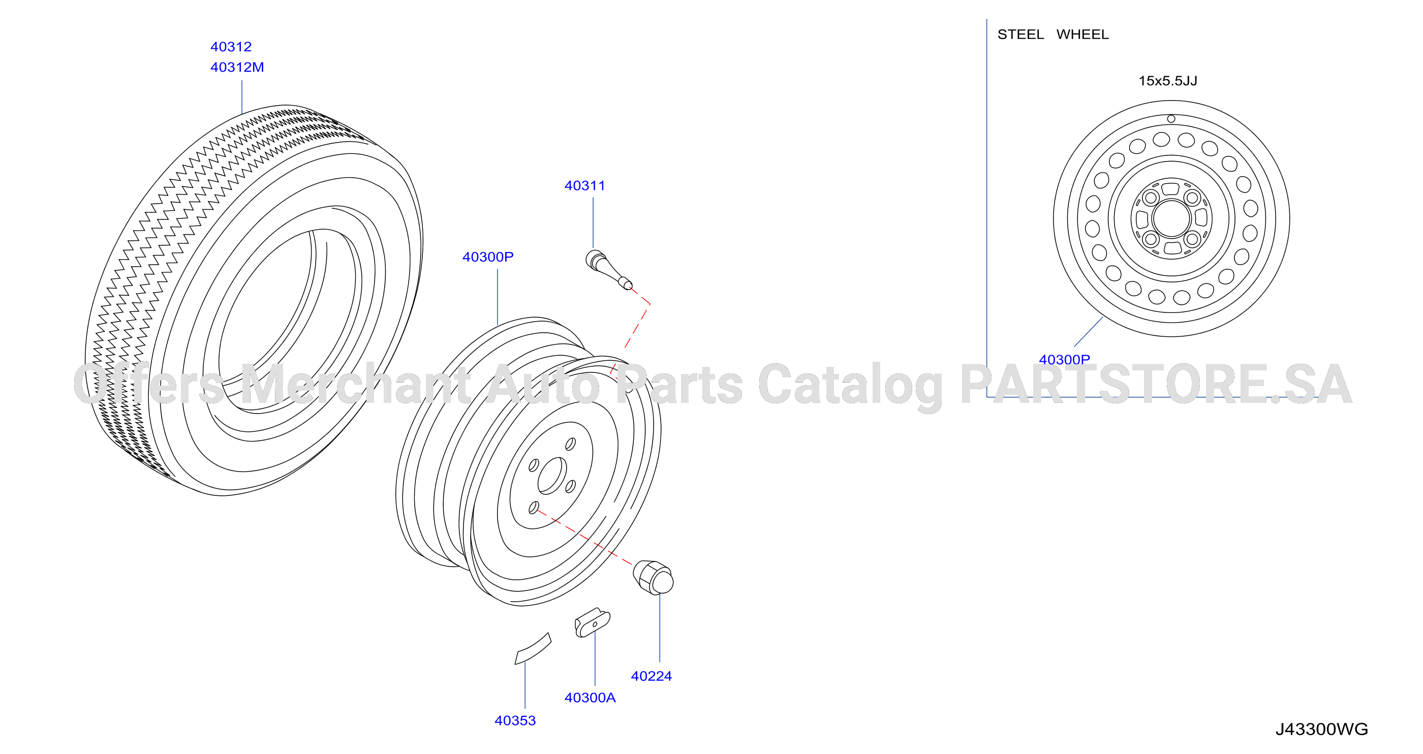 Road Wheel Tire Spaer Wheel