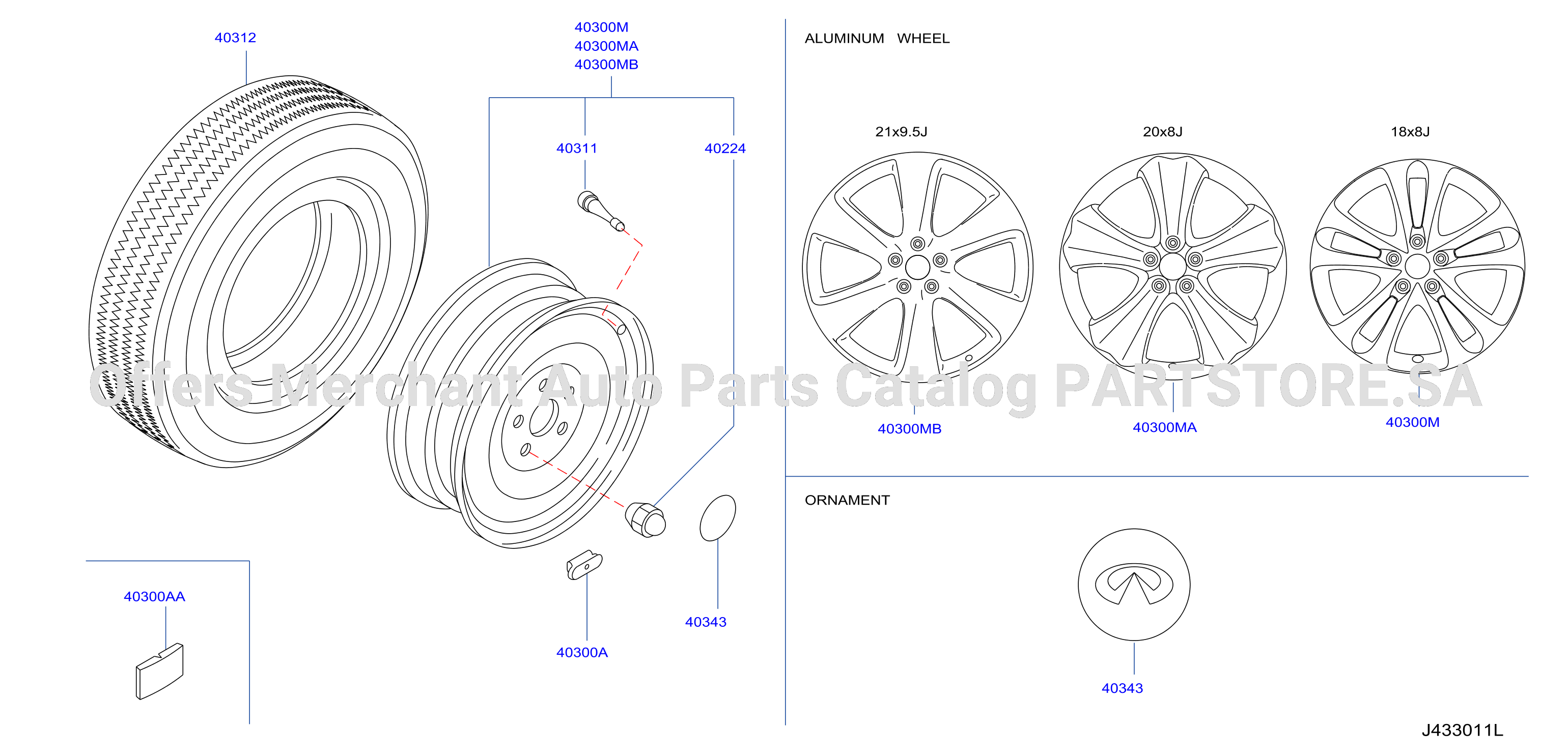 Road Wheel Tire Al Wheel W / O Tpms
