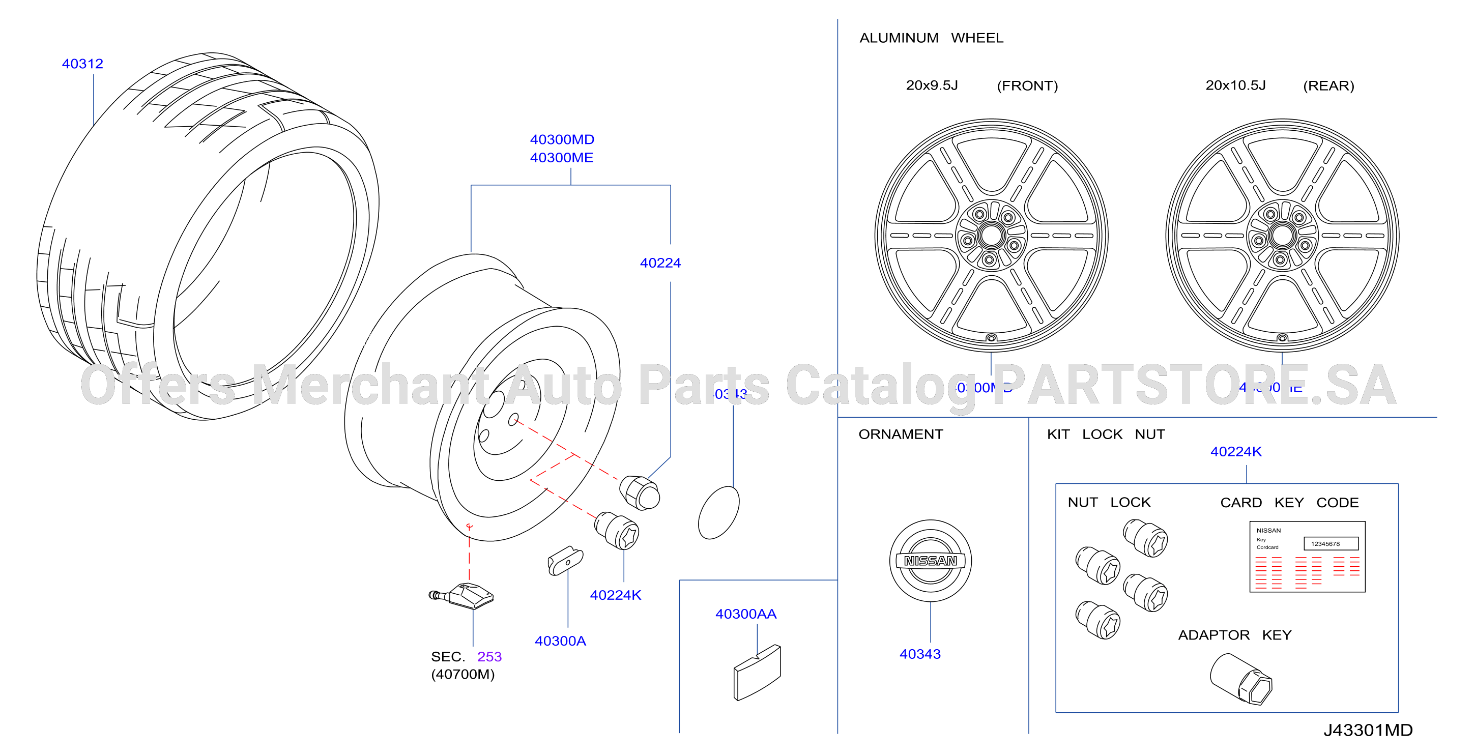 Road Wheel Tire 6Spoke