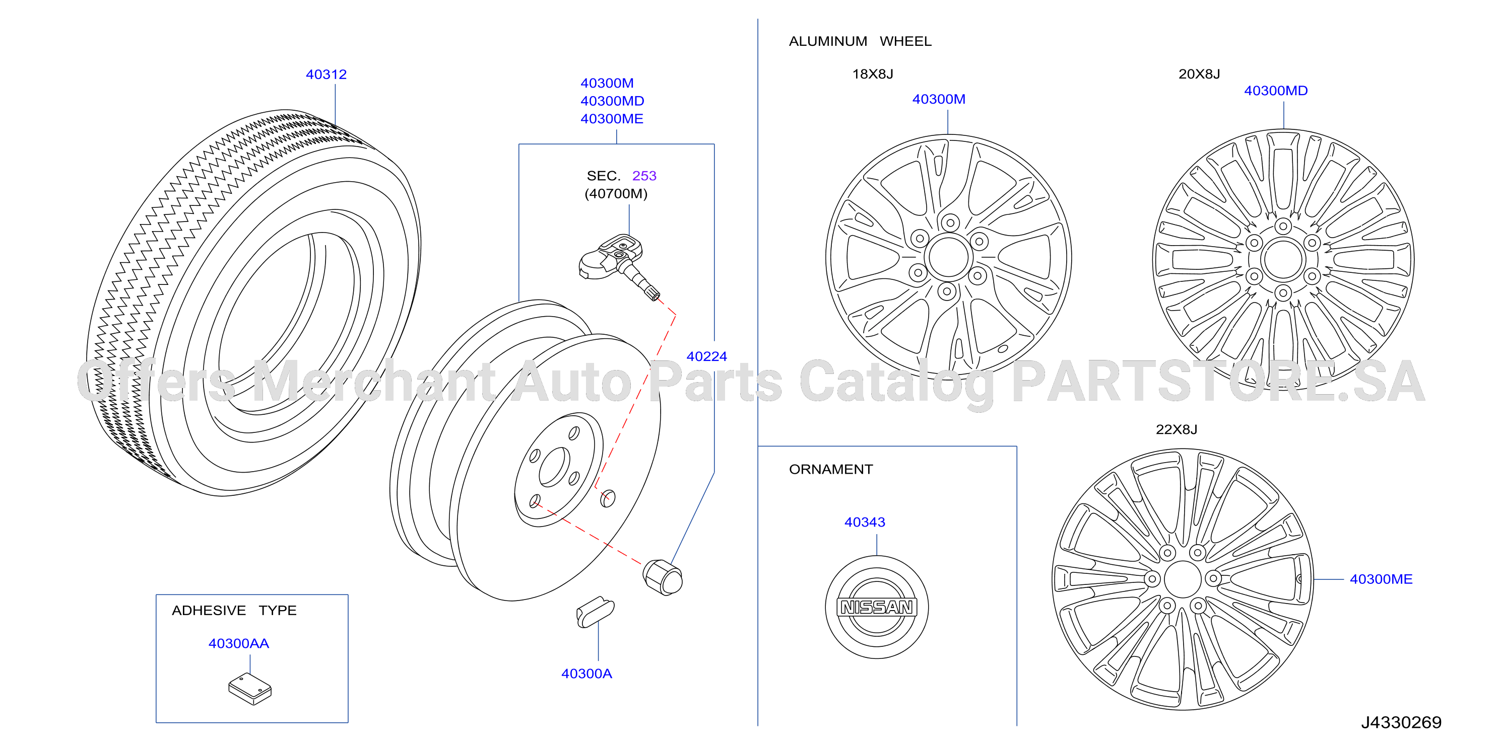 Road Wheel Tire Al Wheel W / Tpms