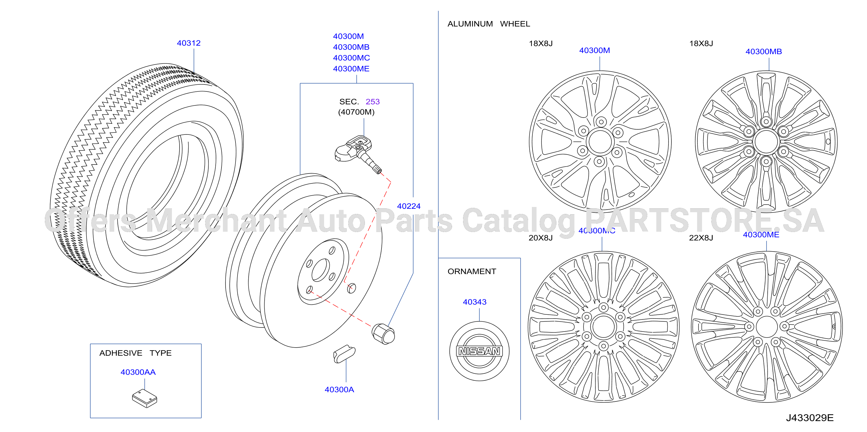 Road Wheel Tire Al Wheel W / Tpms