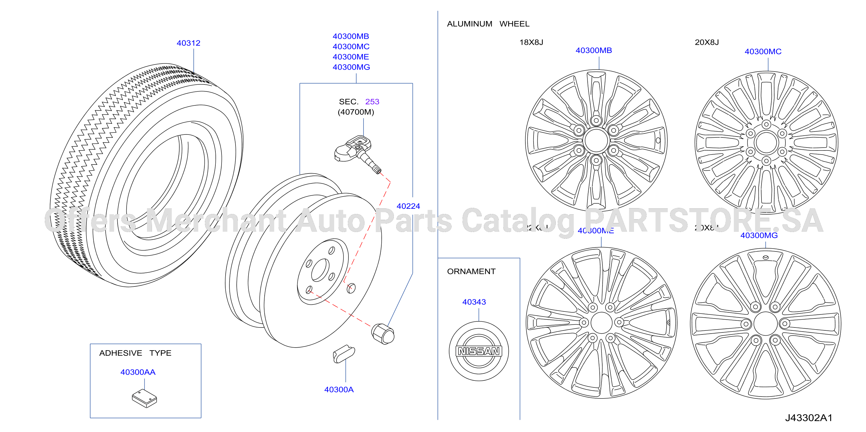 Road Wheel Tire Al Wheel W / Tpms