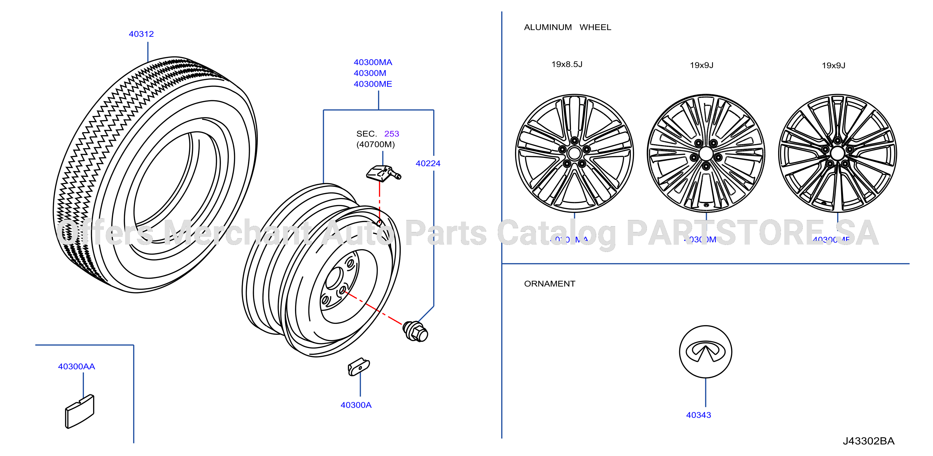 Road Wheel Tire Al Wheel For 19Inch