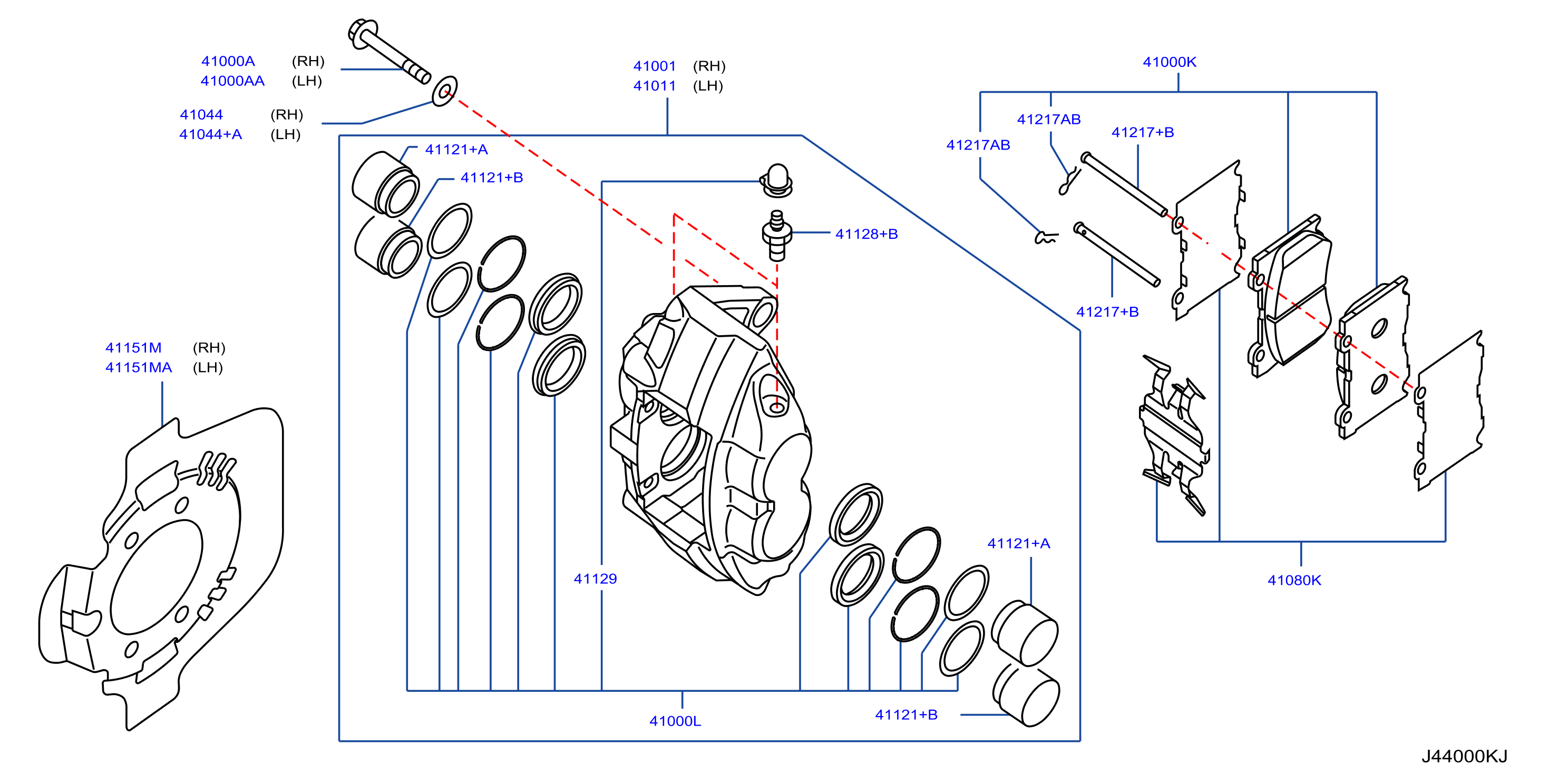 Front Brake 4 Pistons