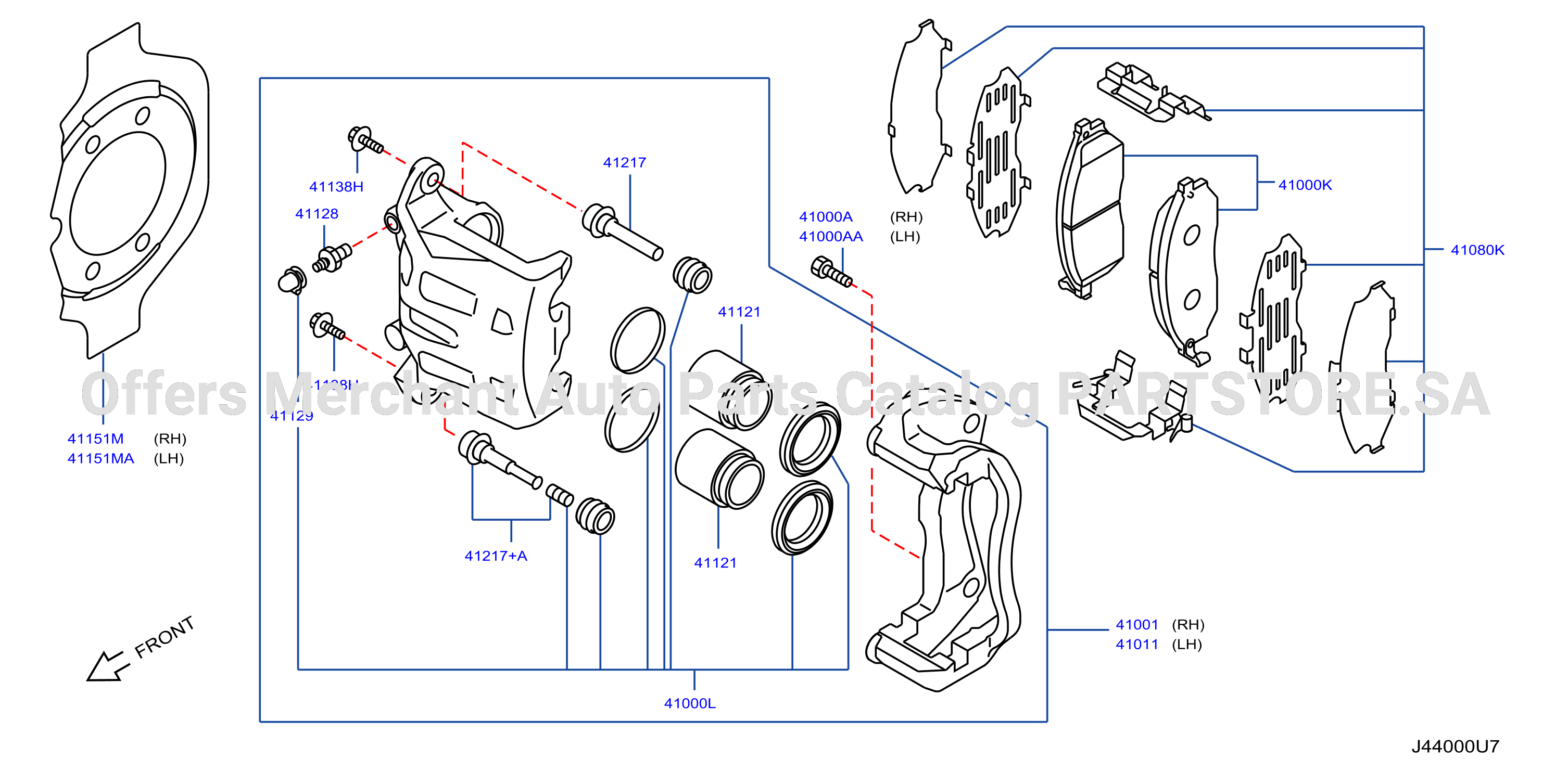 Front Brake 2 Pistons