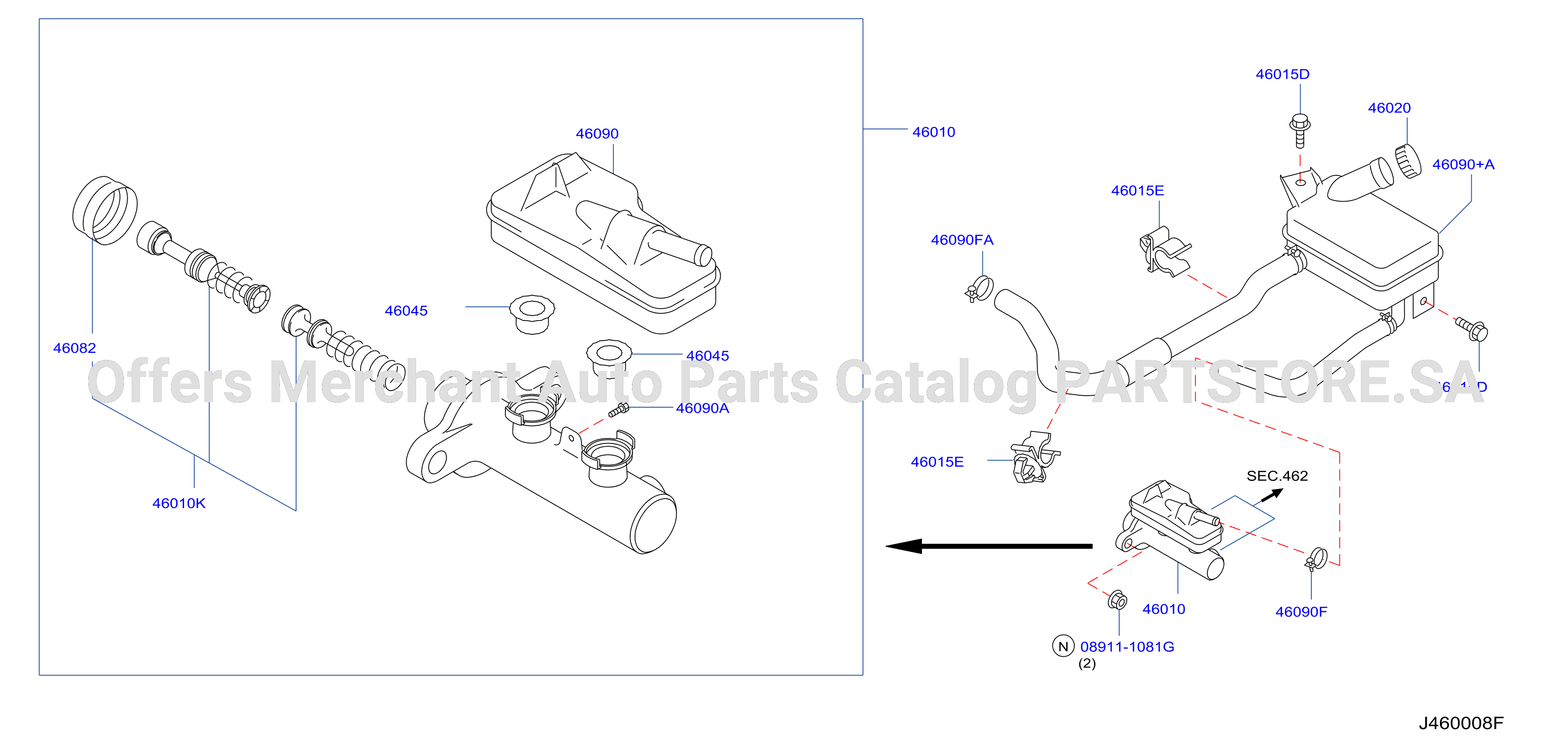 Brake Master Cylinder W / O Abs