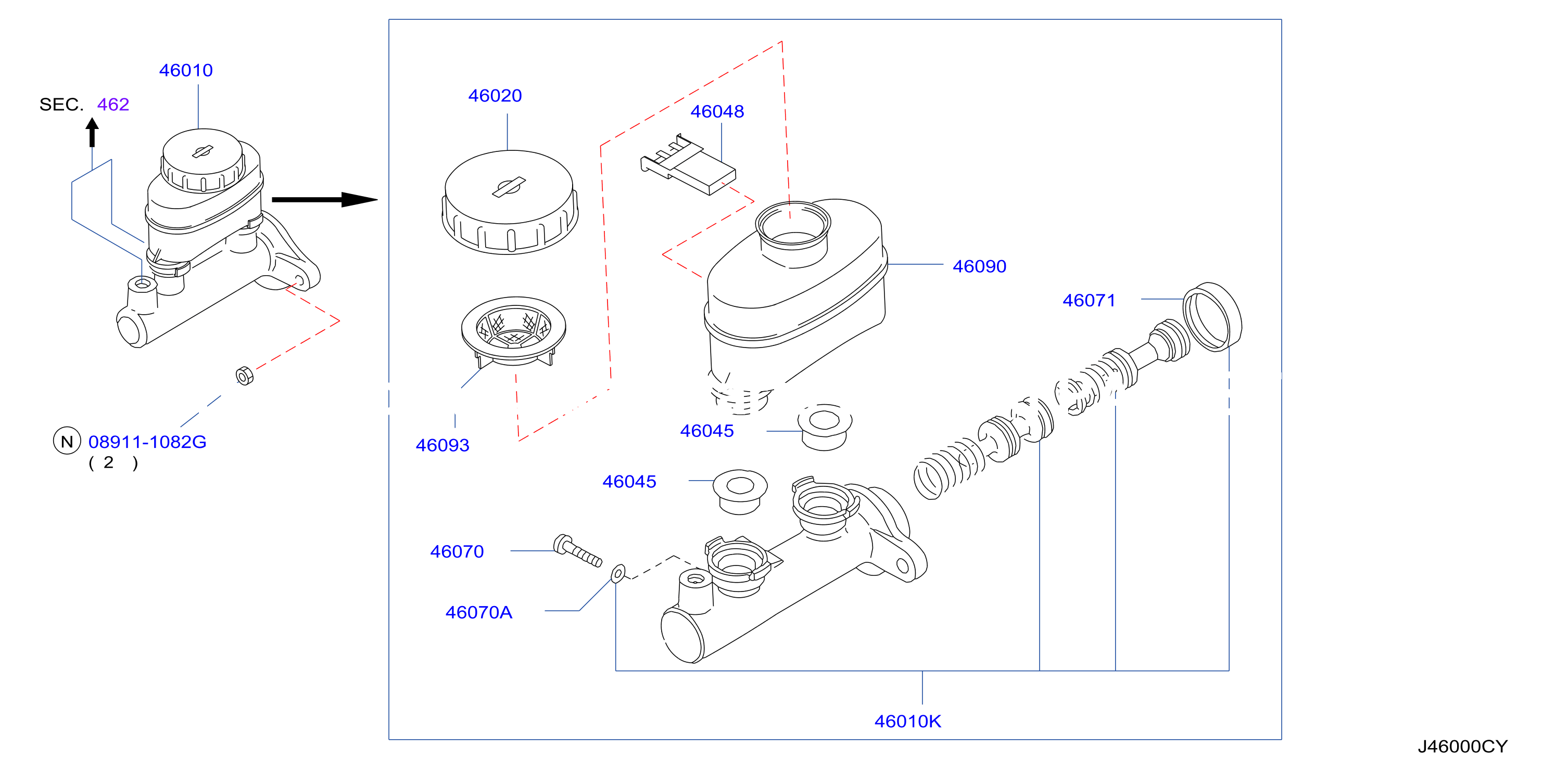 Brake Master Cylinder F / Abs