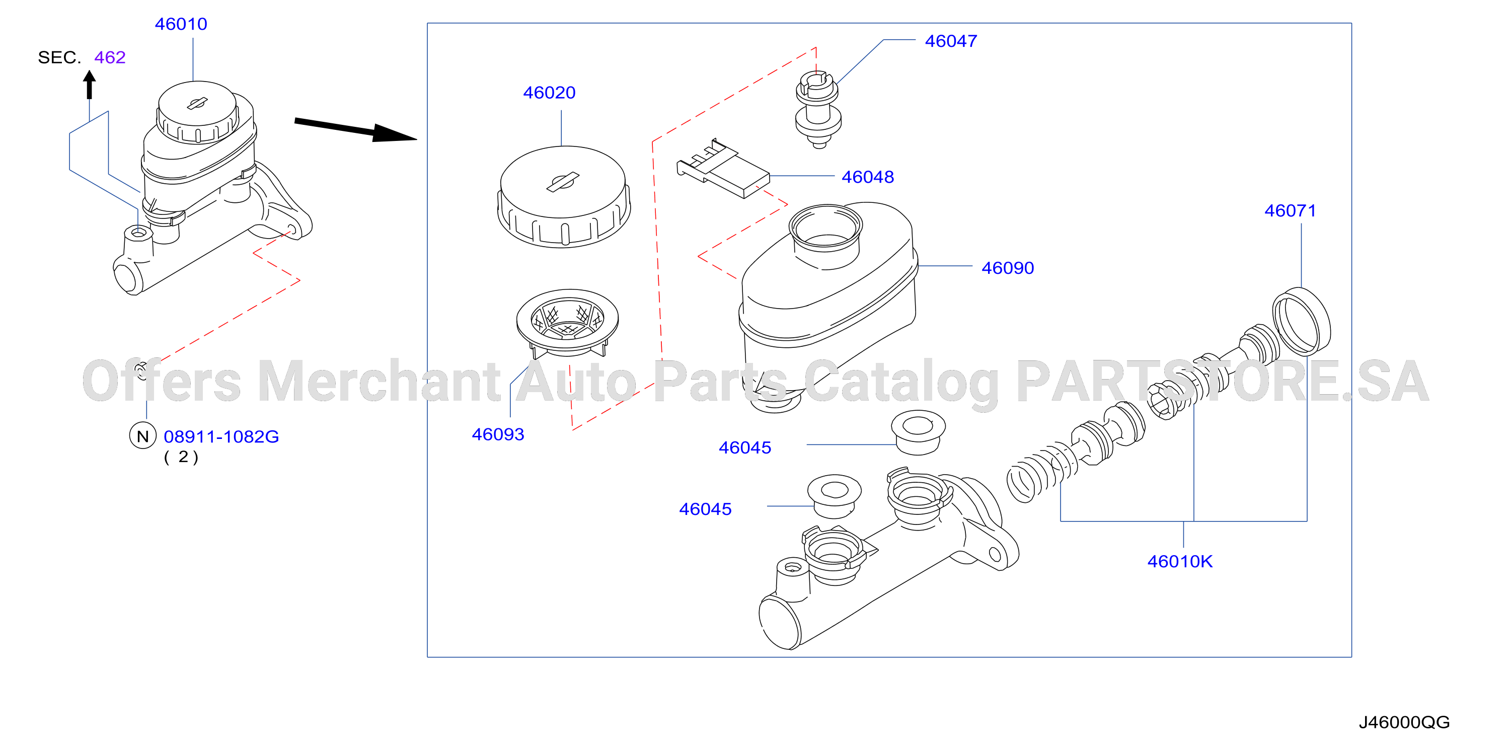 Brake Master Cylinder Without Abs