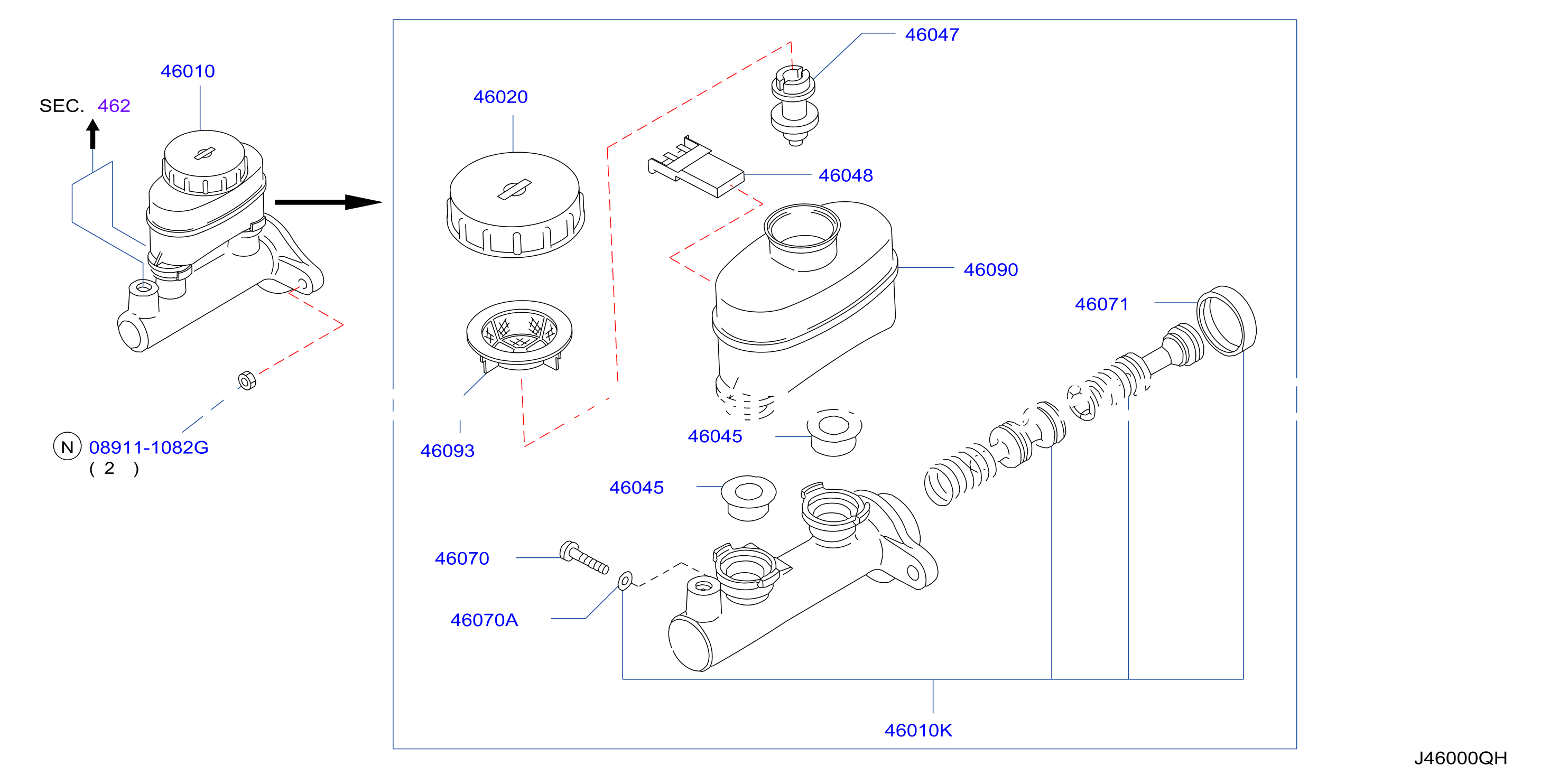 Brake Master Cylinder With Abs