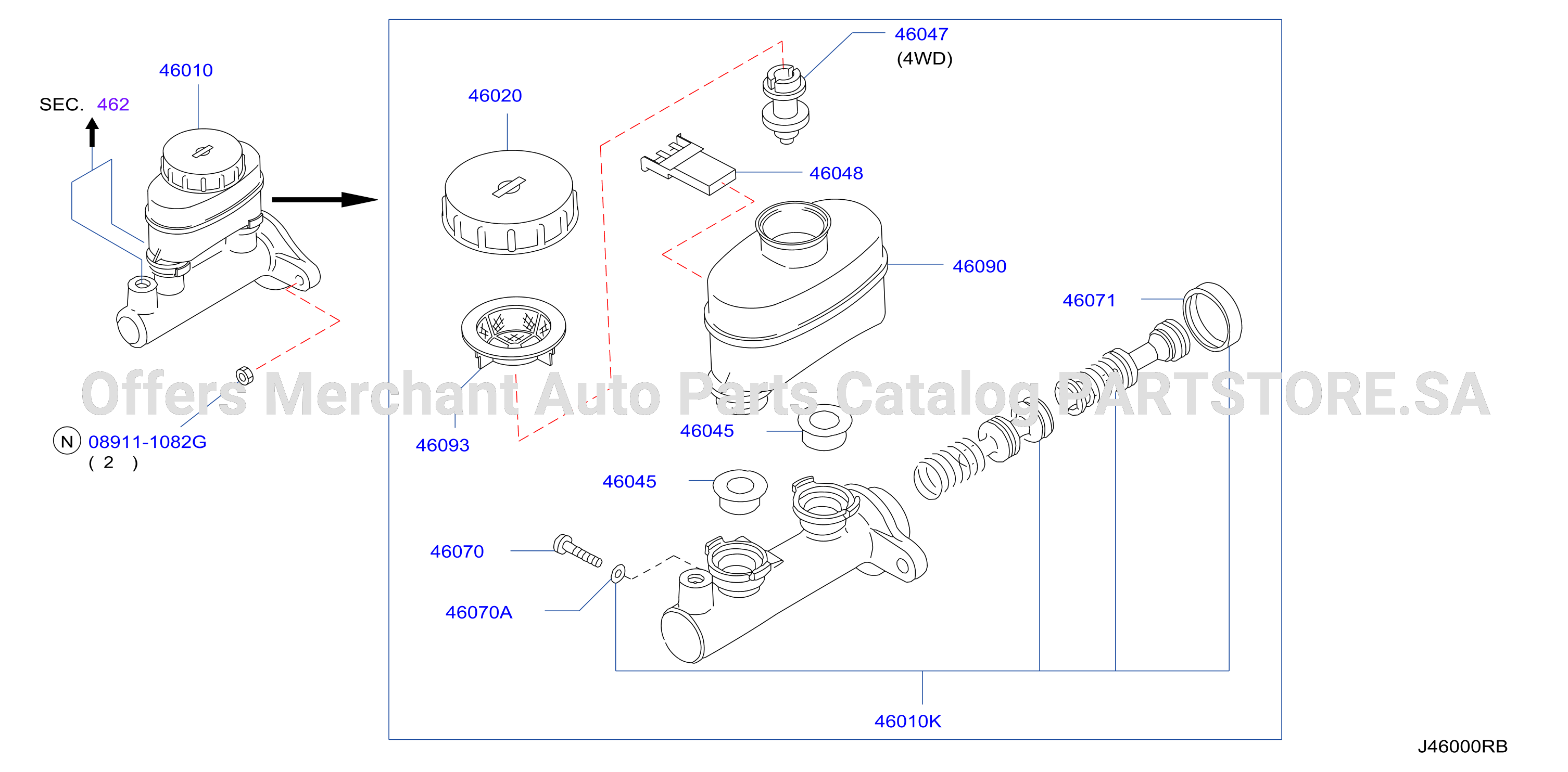 Brake Master Cylinder Option