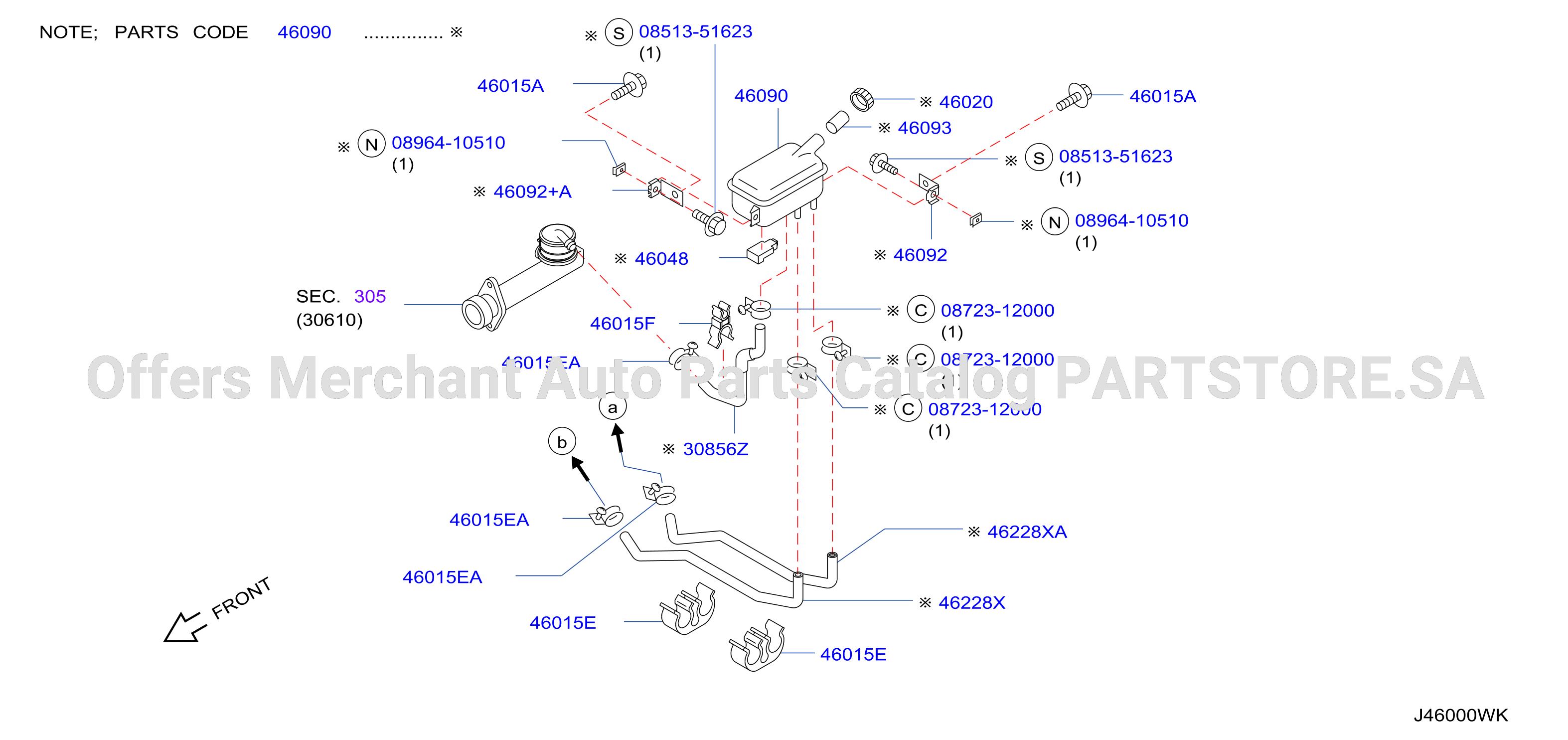 Brake Master Cylinder Resvr Tank
