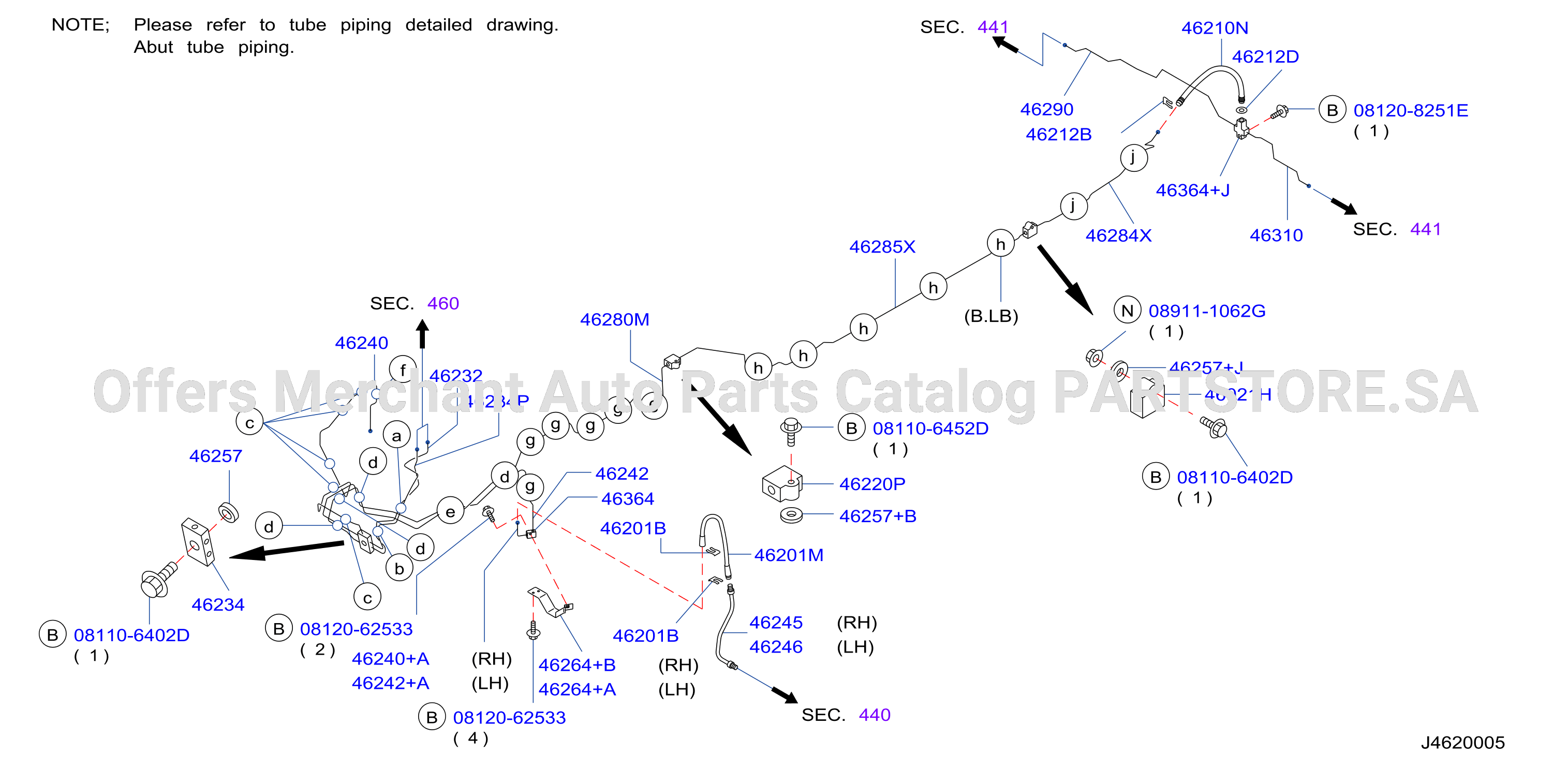 Brake Piping Control Piping
