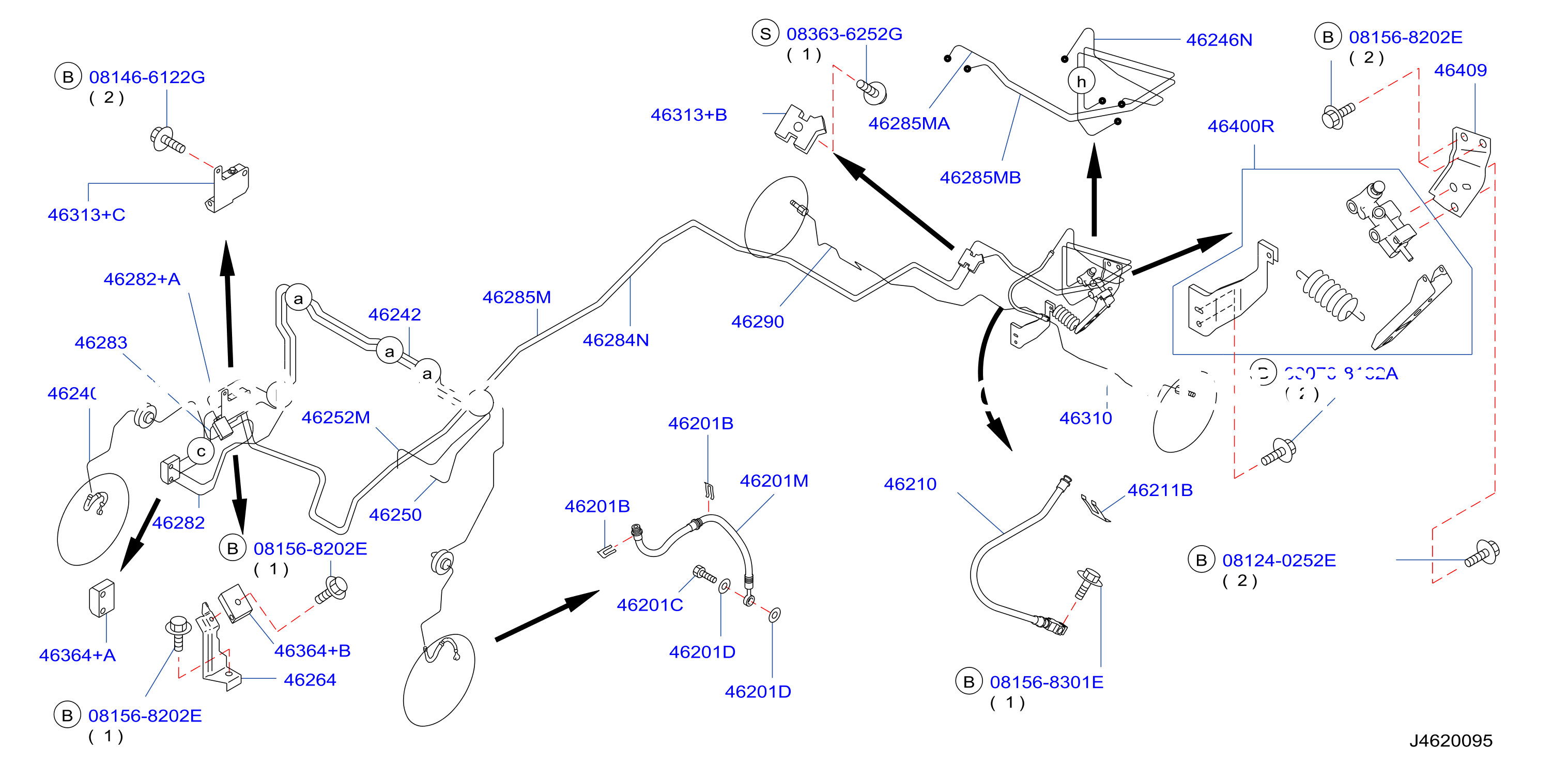 Brake Piping Control Piping With Out Abs