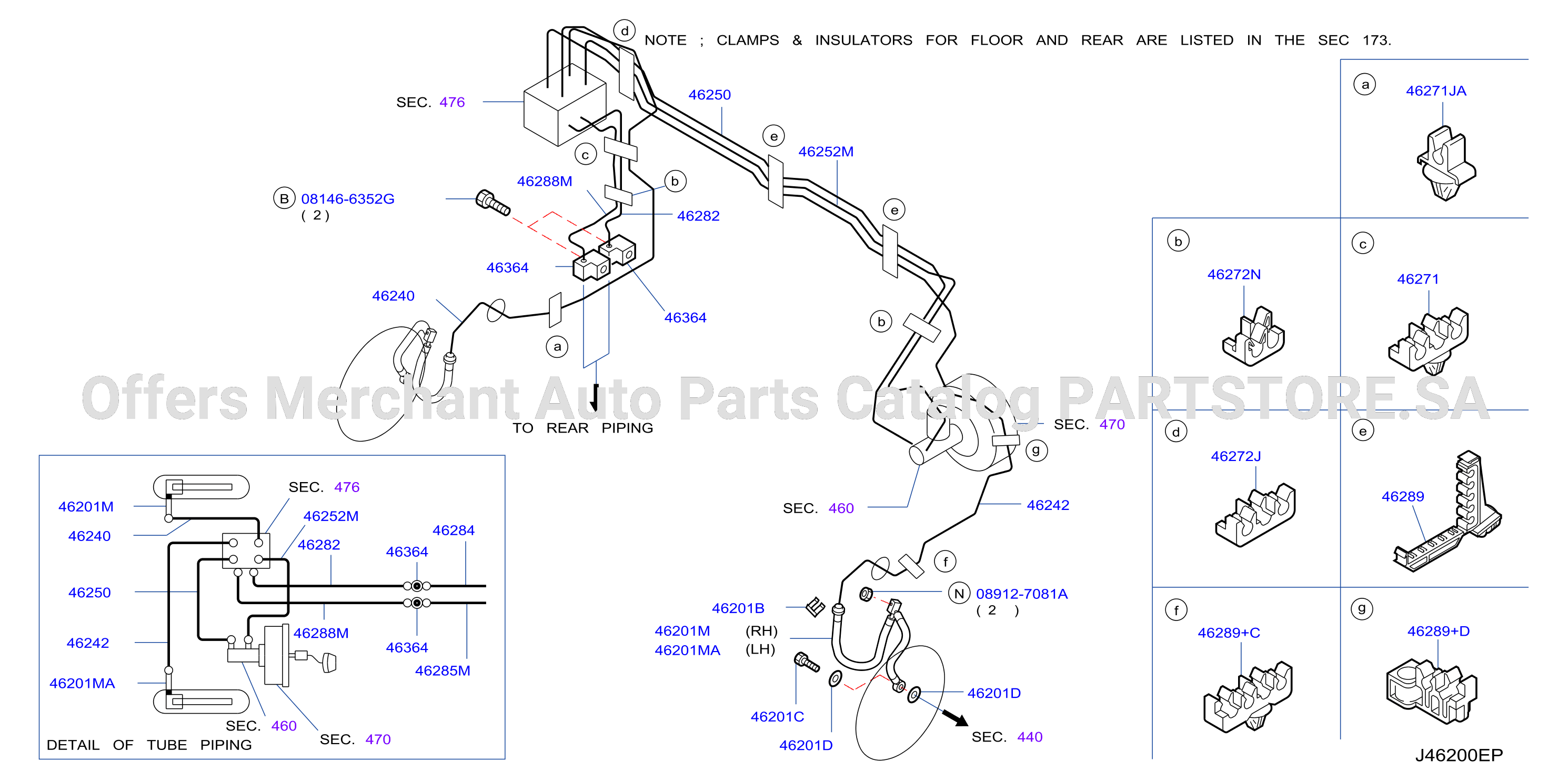 Brake Piping Control Front Piping
