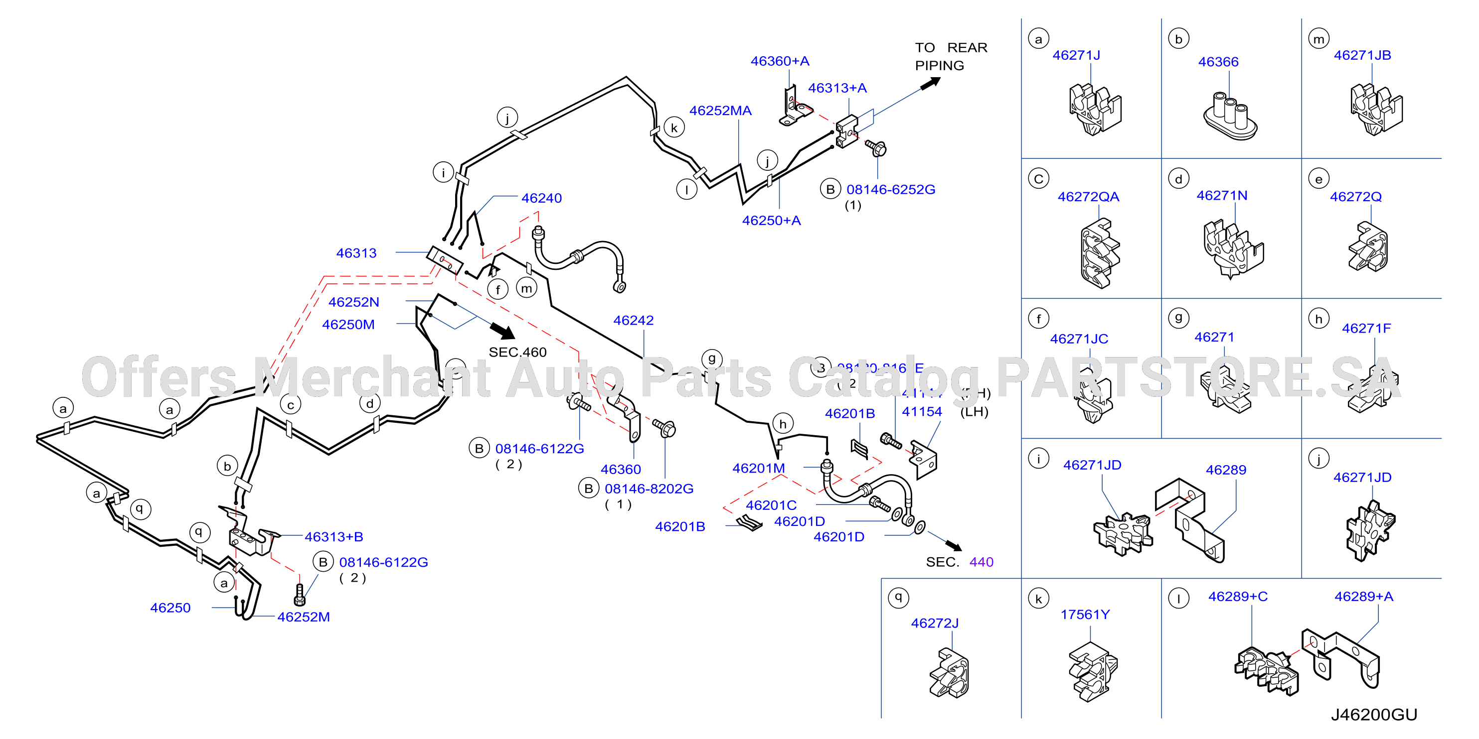 Brake Piping Control Front Piping
