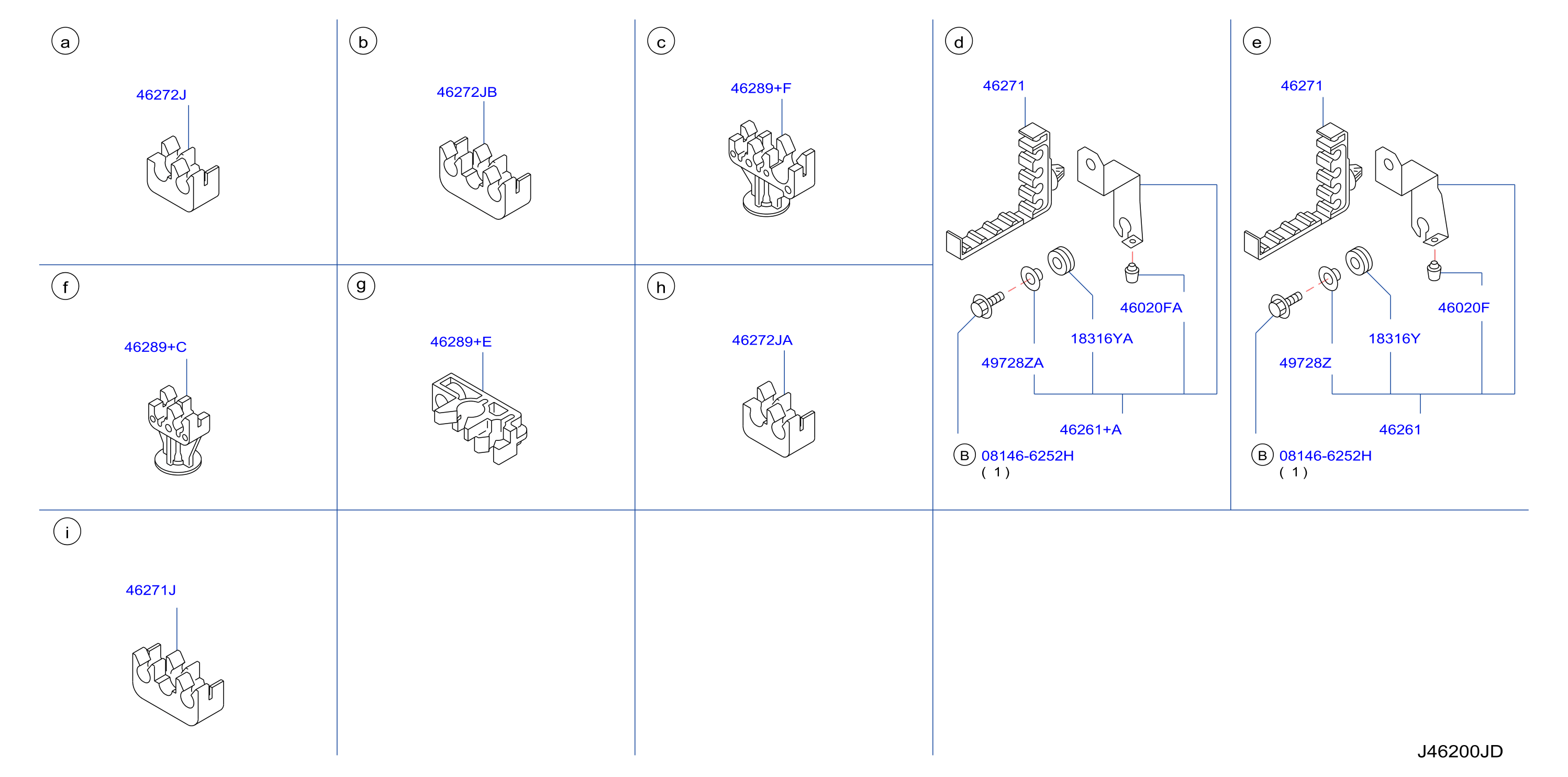 Brake Piping Control F / Abs Clamp Insulator
