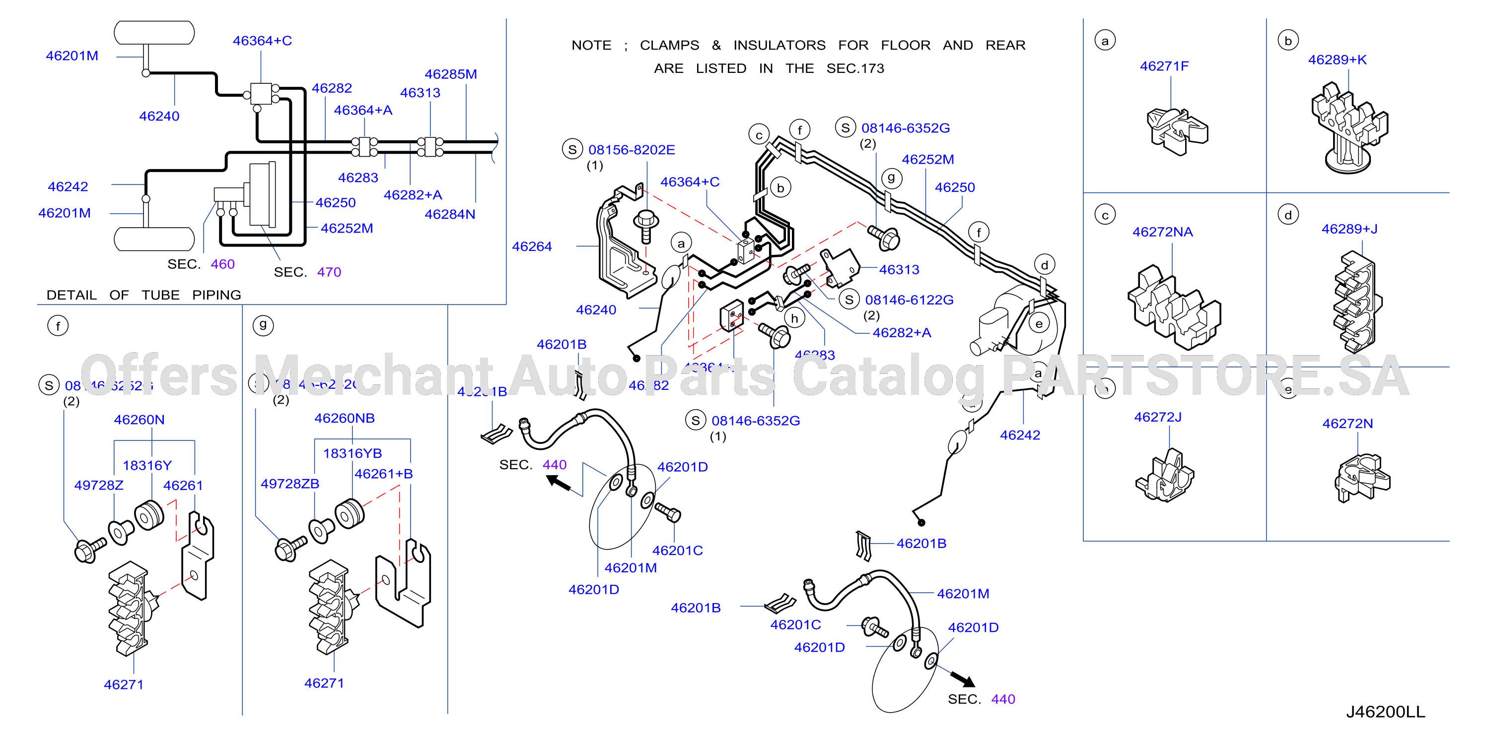 Brake Piping Control Front Piping
