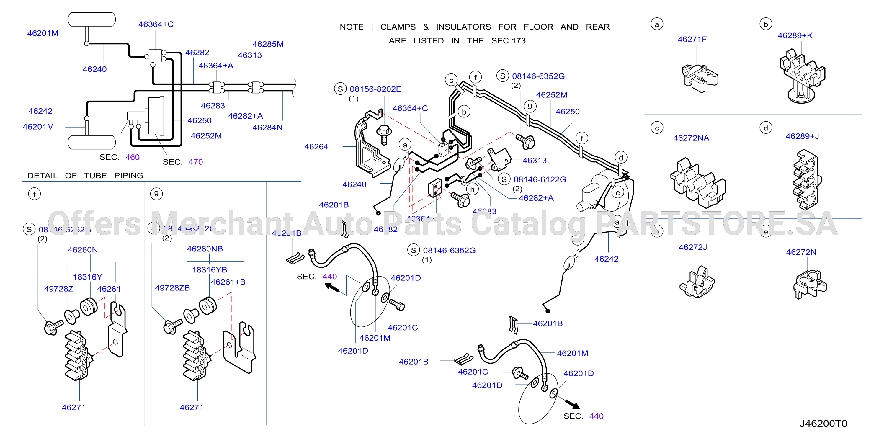 Brake Piping Control Front Piping