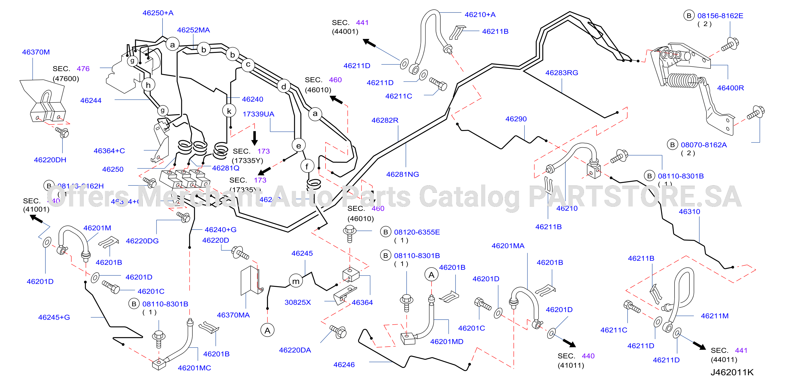 Brake Piping Control F / Abs Piping