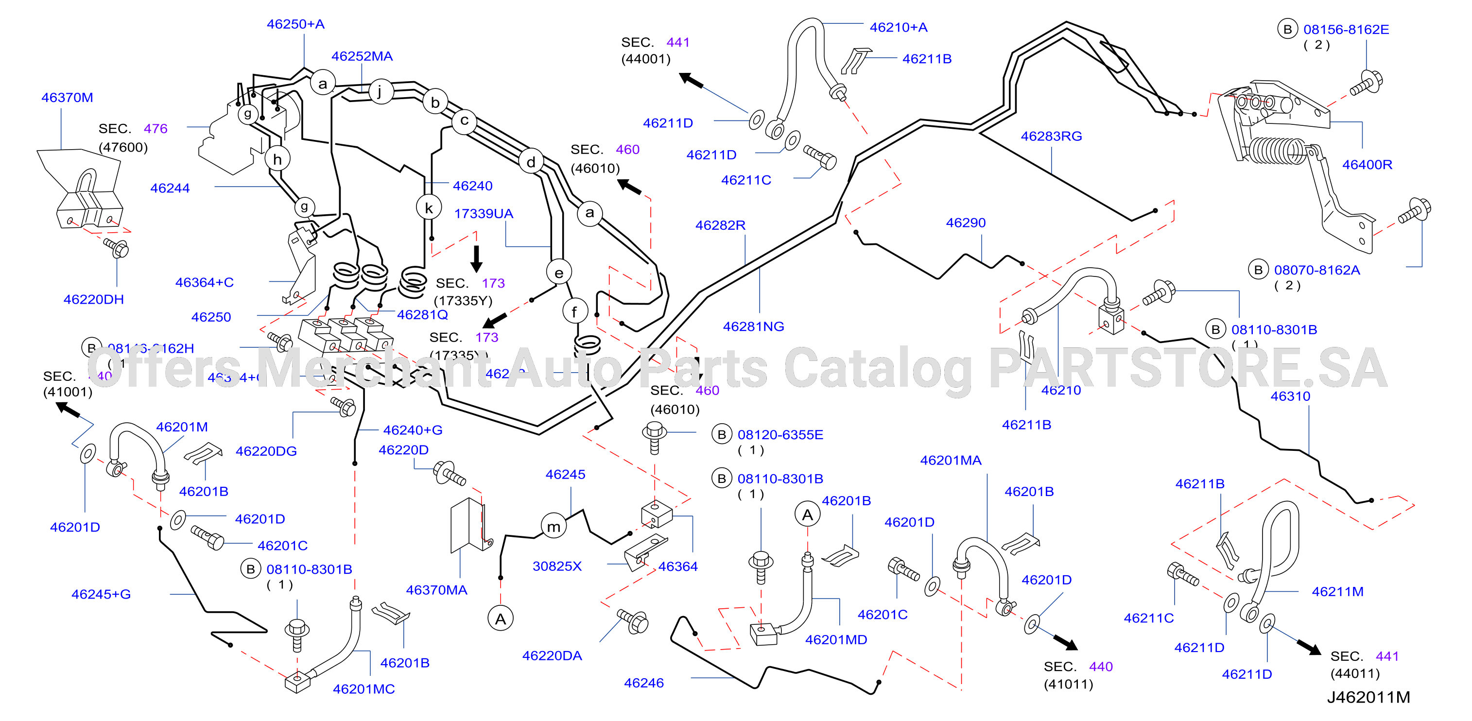 Brake Piping Control F / Abs Piping