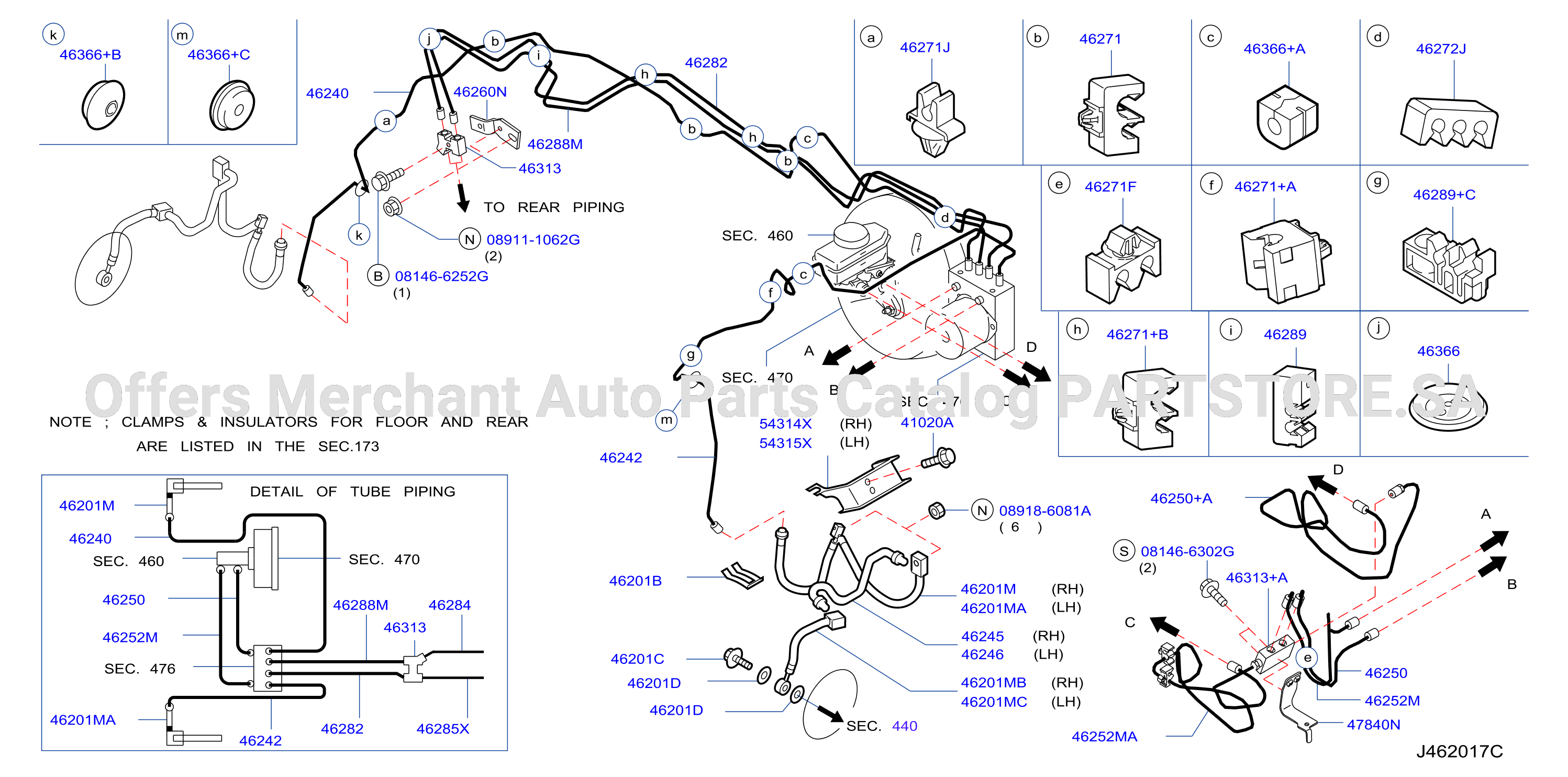 Brake Piping Control Front Piping