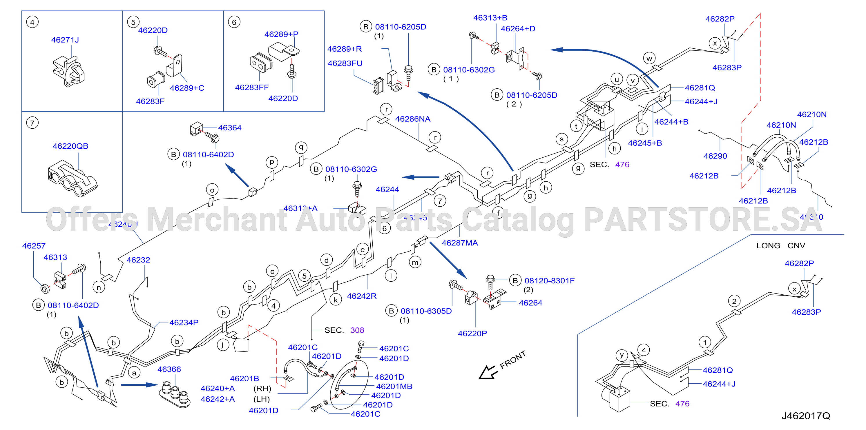 Brake Piping Control Front Piping