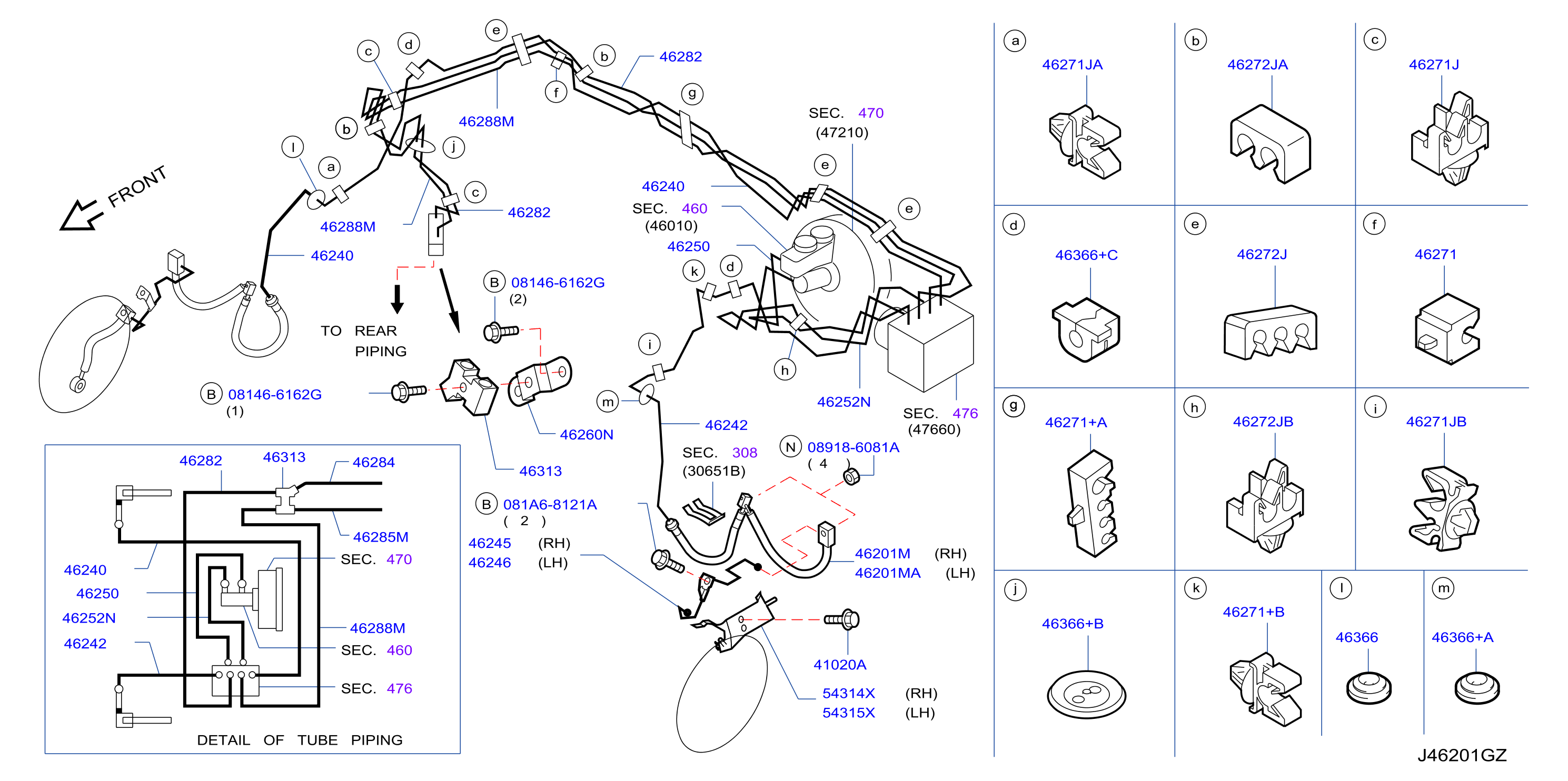 Brake Piping Control Front Piping