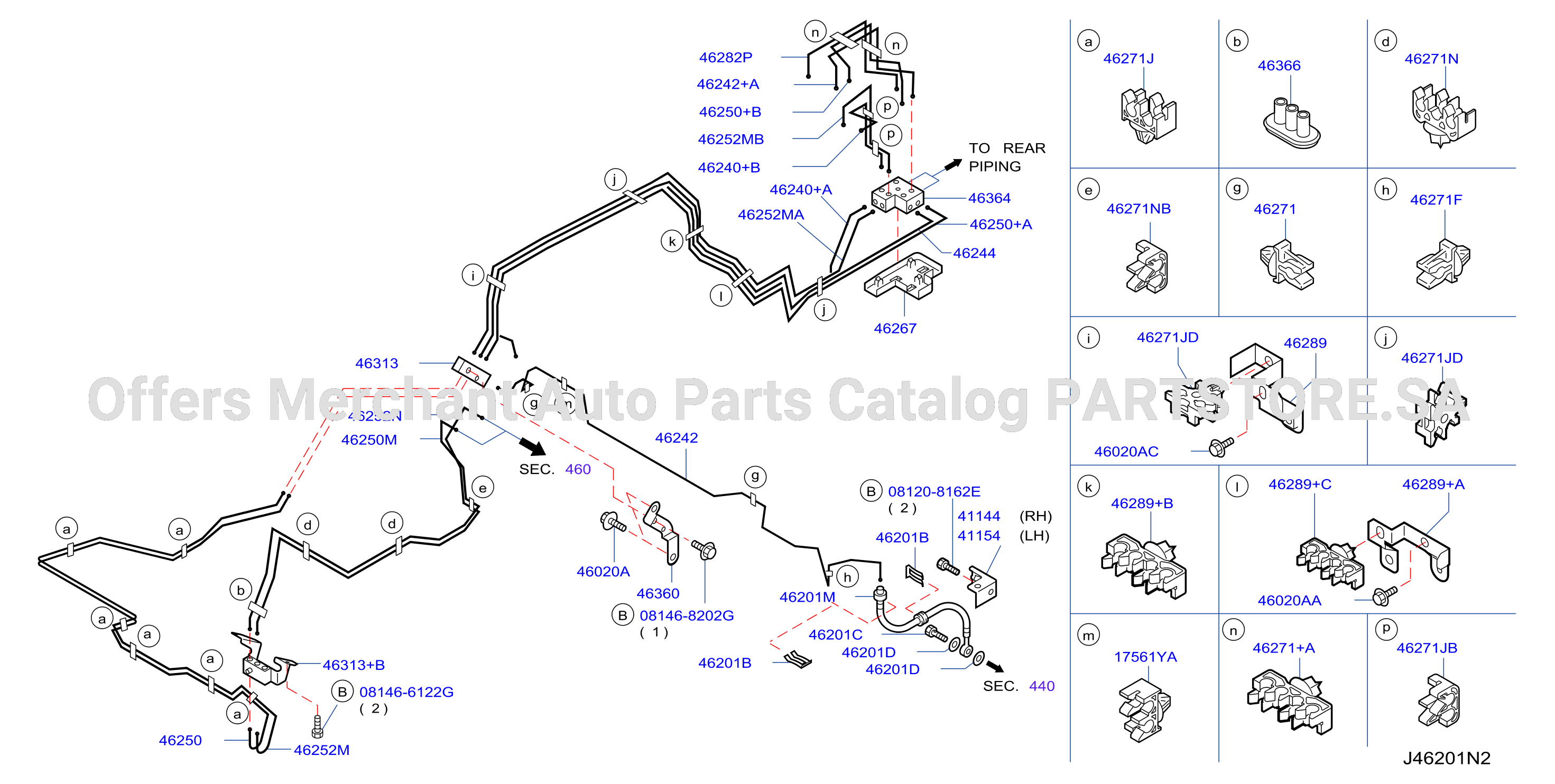 Brake Piping Control Front Piping F / Abs