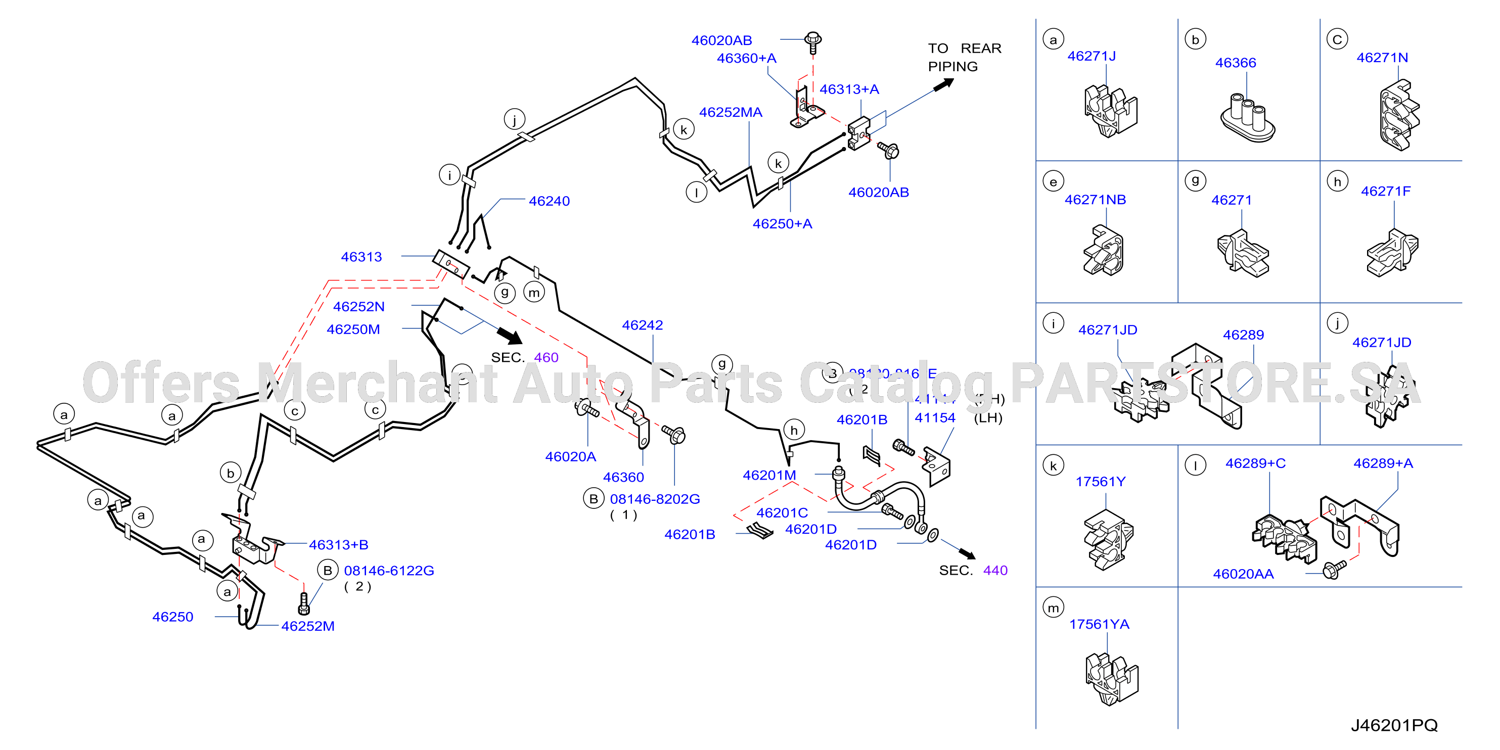 Brake Piping Control Front Piping