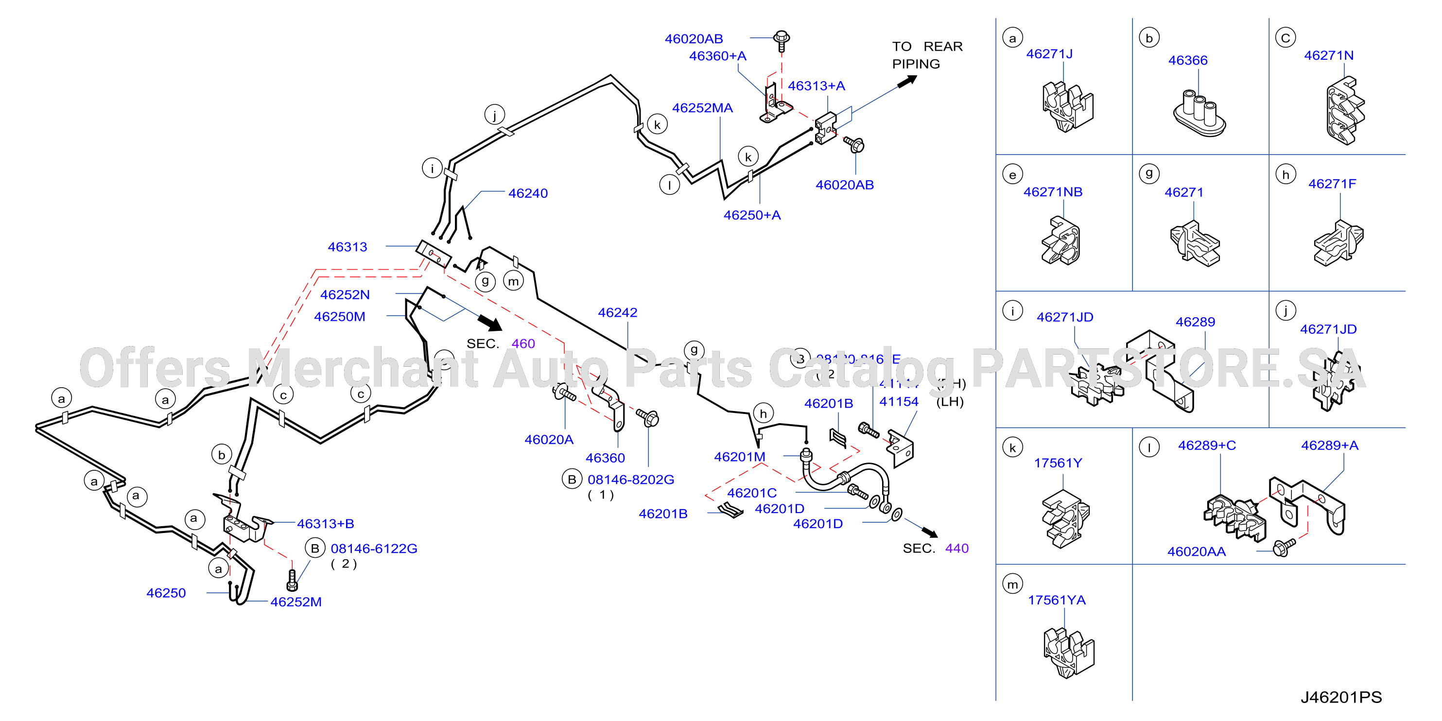 Brake Piping Control Front Piping