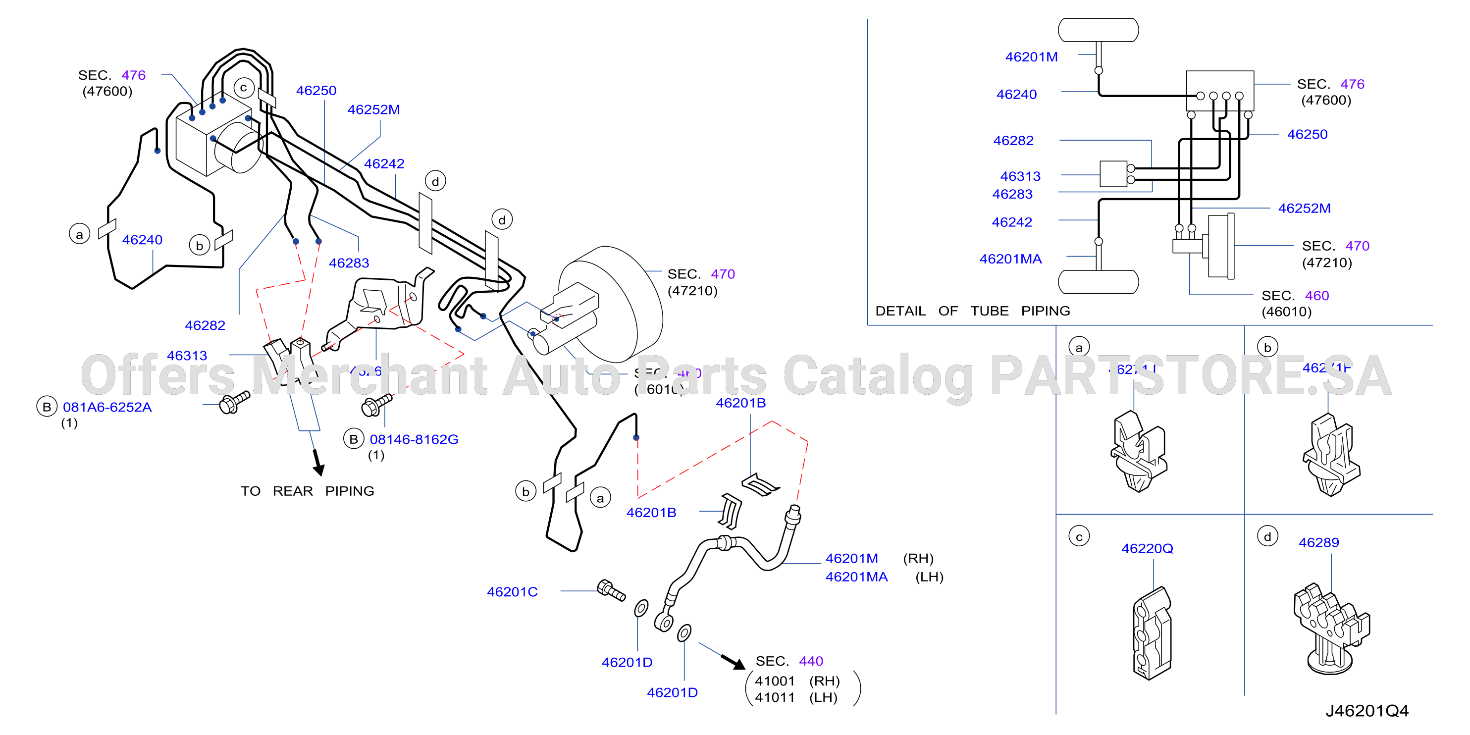 Brake Piping Control Front Piping