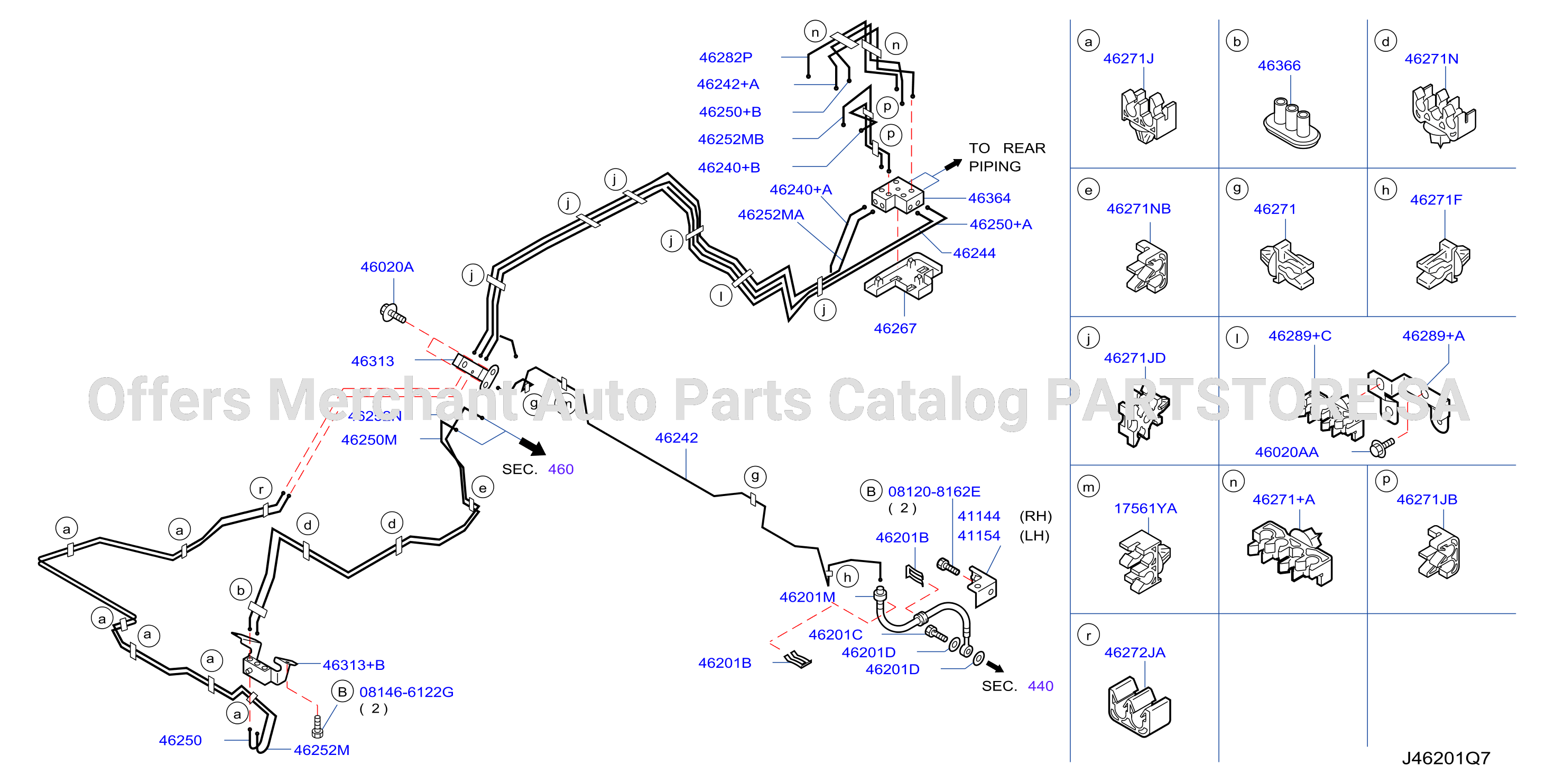 Brake Piping Control Front Piping F / Common Rail