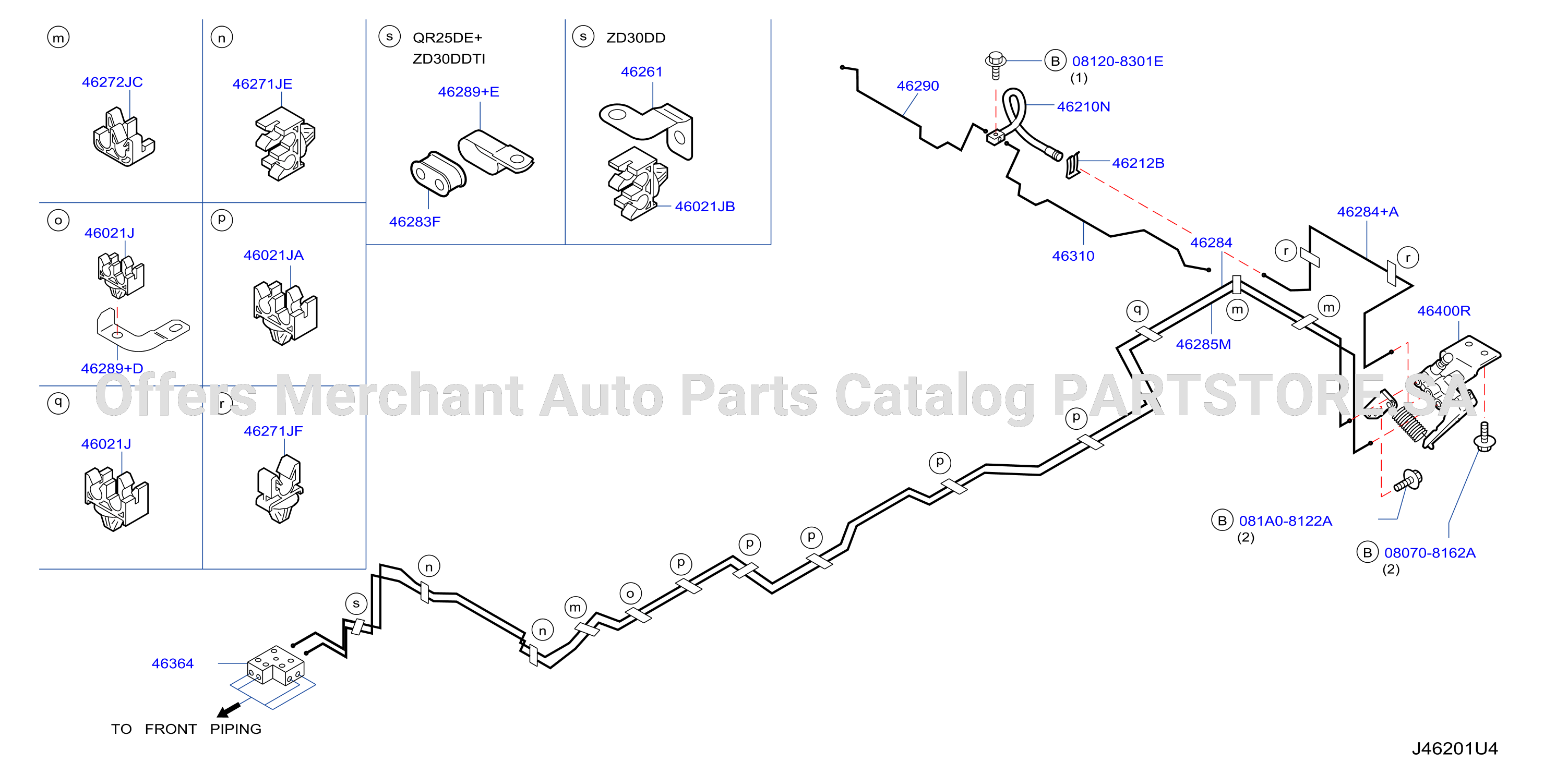 Brake Piping Control Rear Piping F / Abs