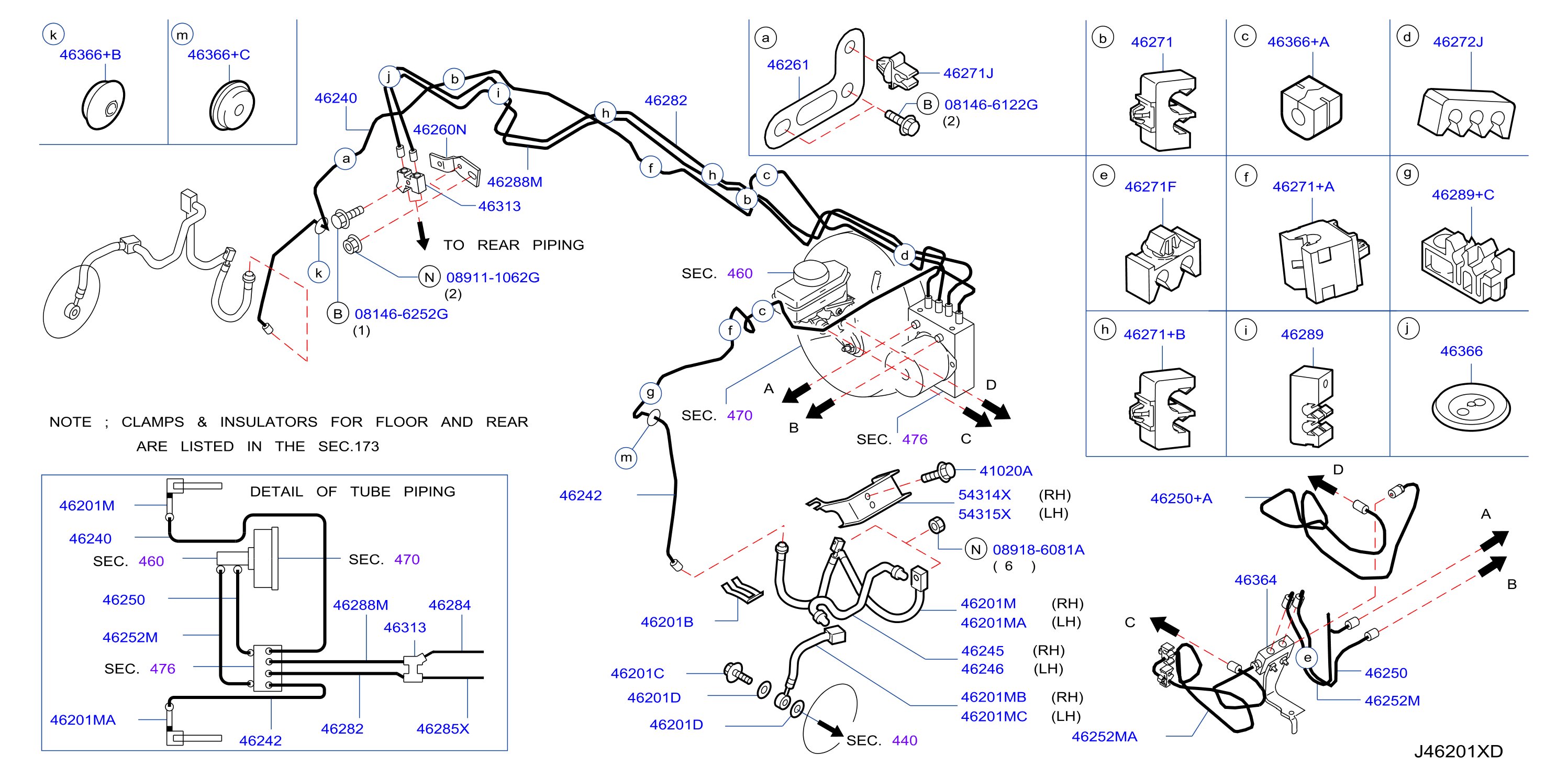 Brake Piping Control Front Piping