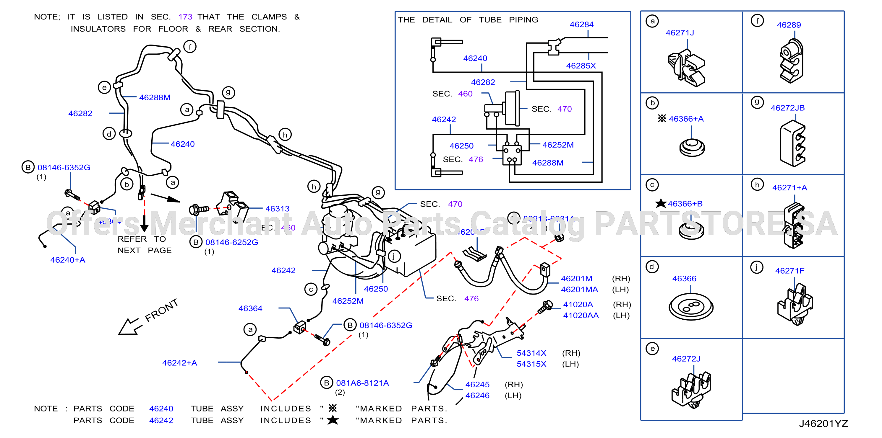 Brake Piping Control Front Piping