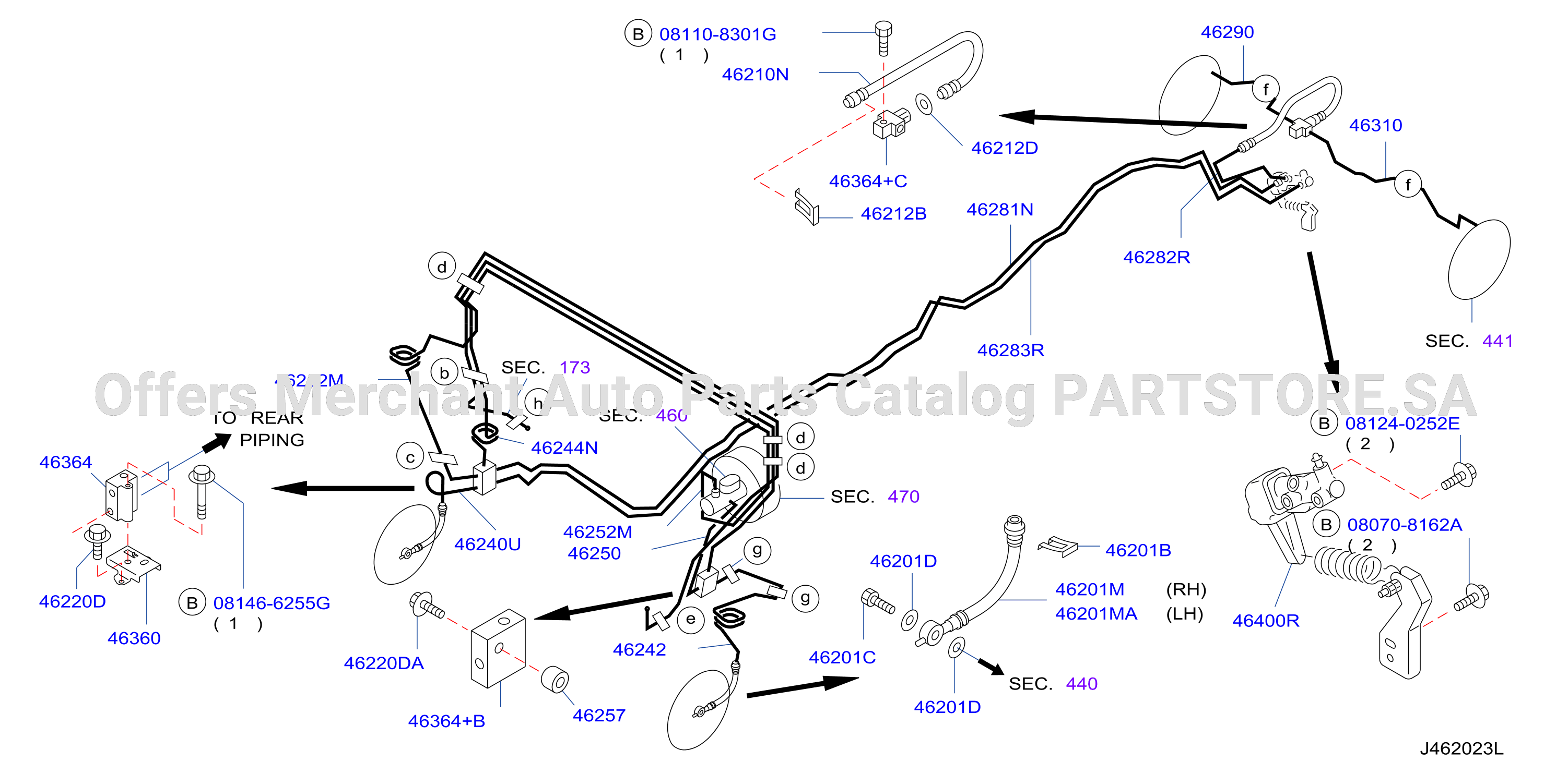 Brake Piping Control Piping 2Wd