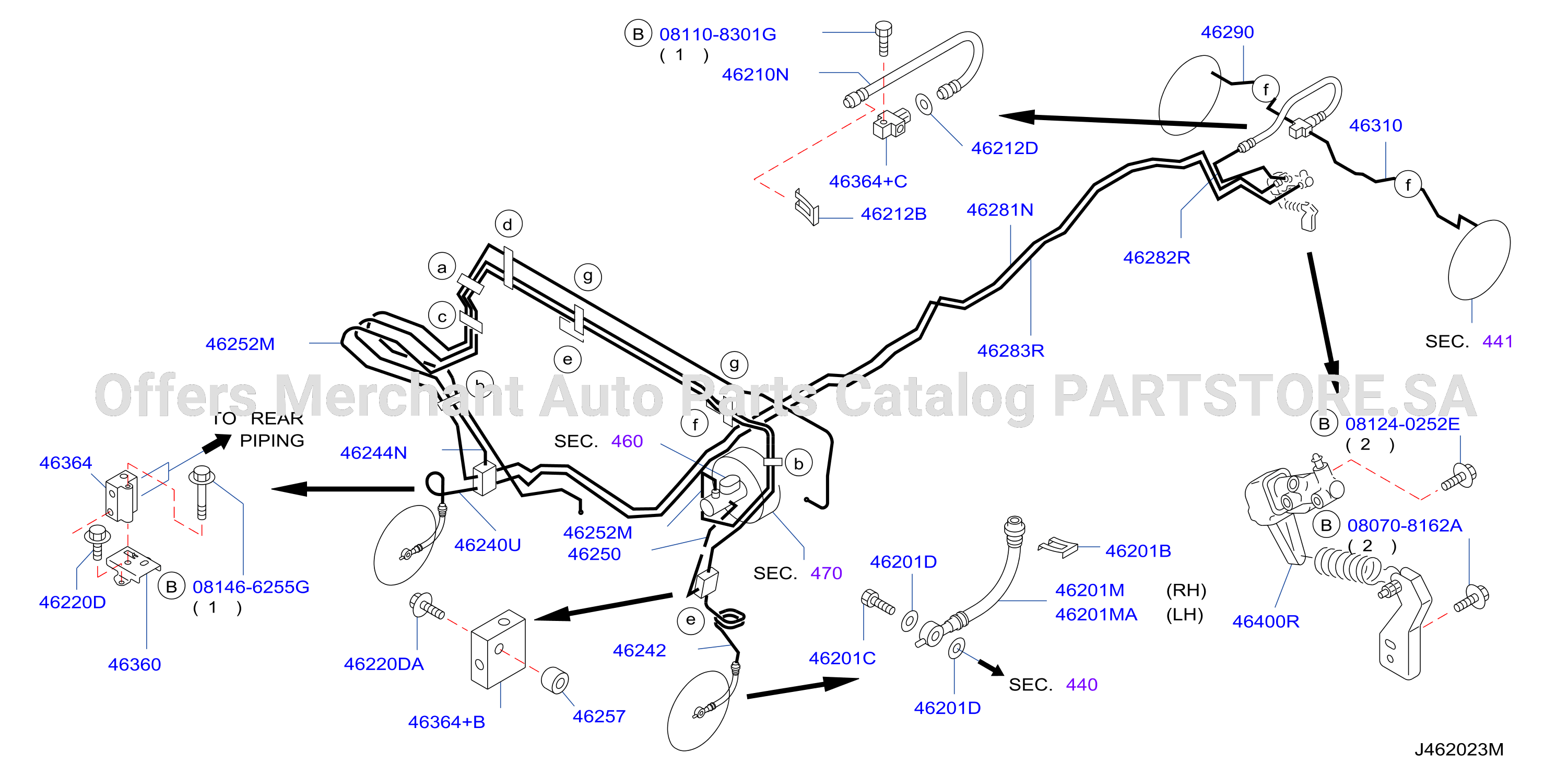 Brake Piping Control Piping 2Wd Option